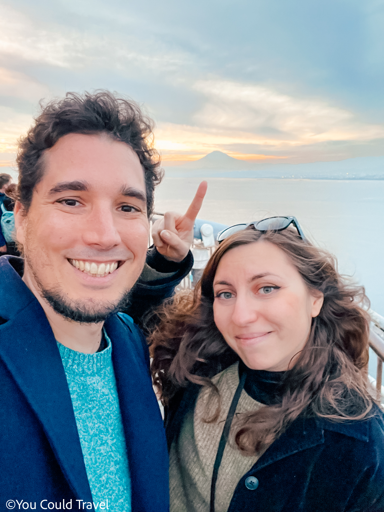 Seeing Mount Fuji from Enoshima island