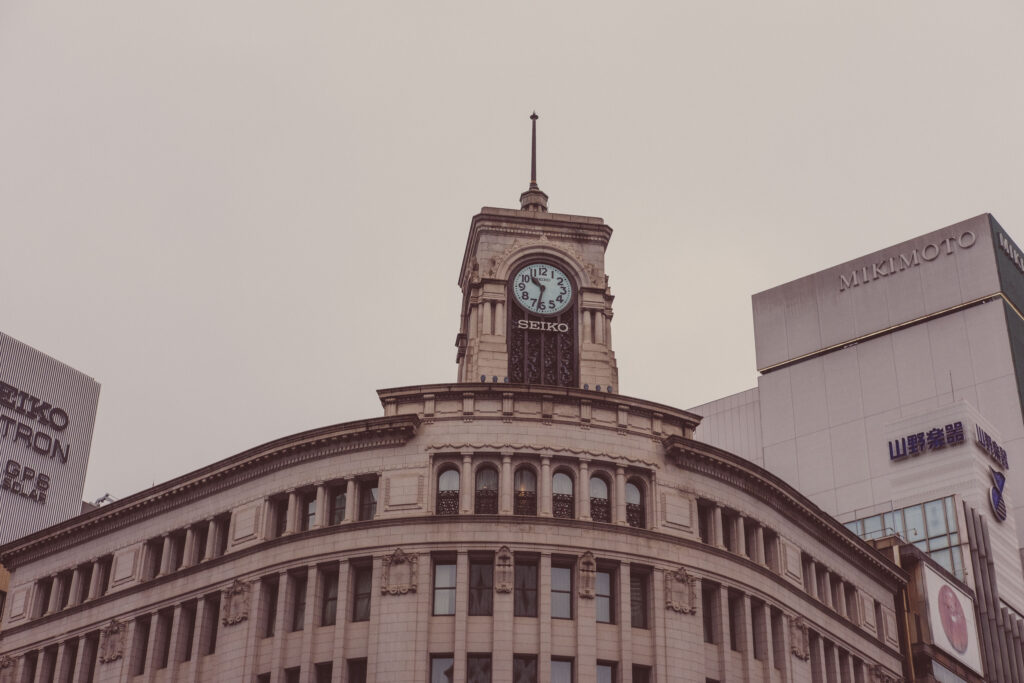 Seiko Clock Tower on Wako building Ginza