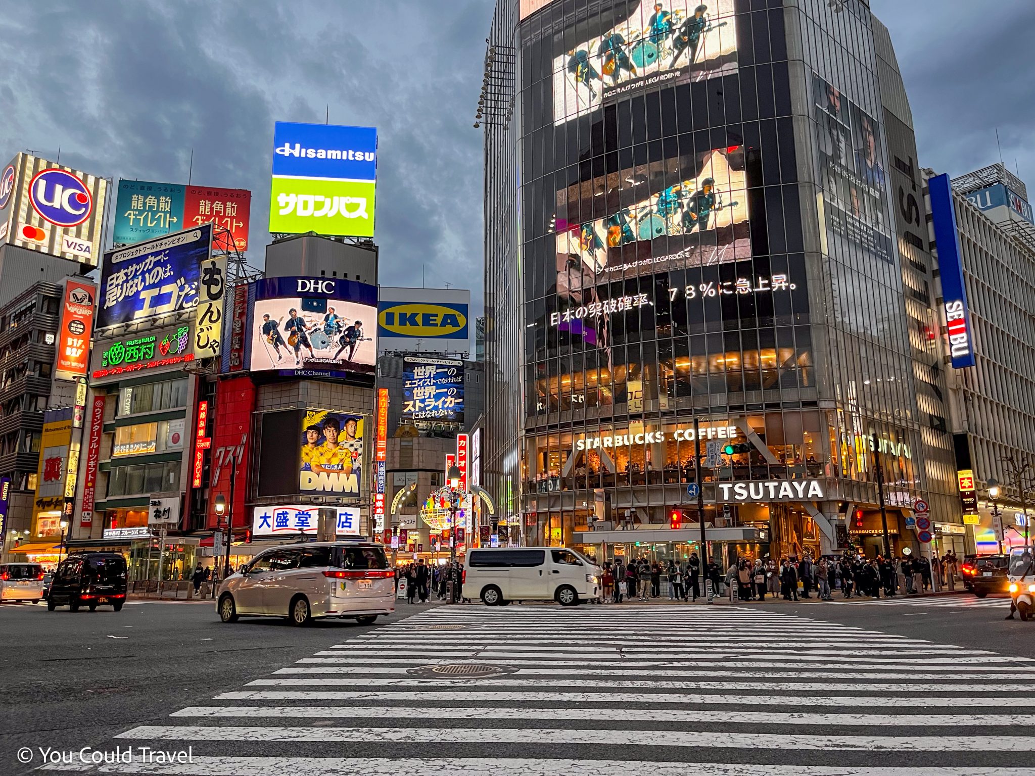 Shibuya station area in front of Shibuya crossing Shibuya station area in front of Shibuya crossing