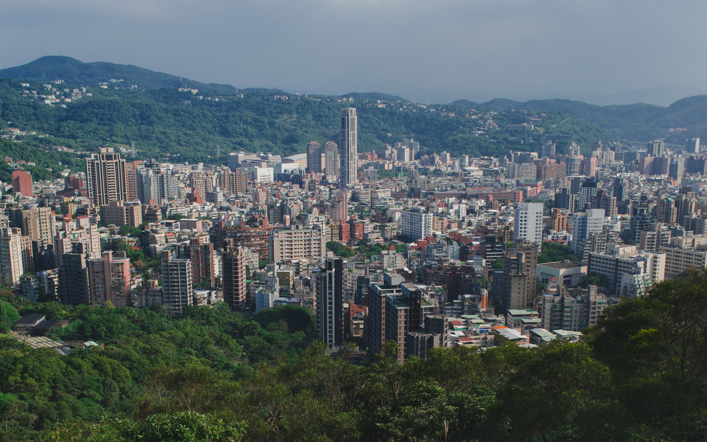 Shilin District Taipei City View From Mountain