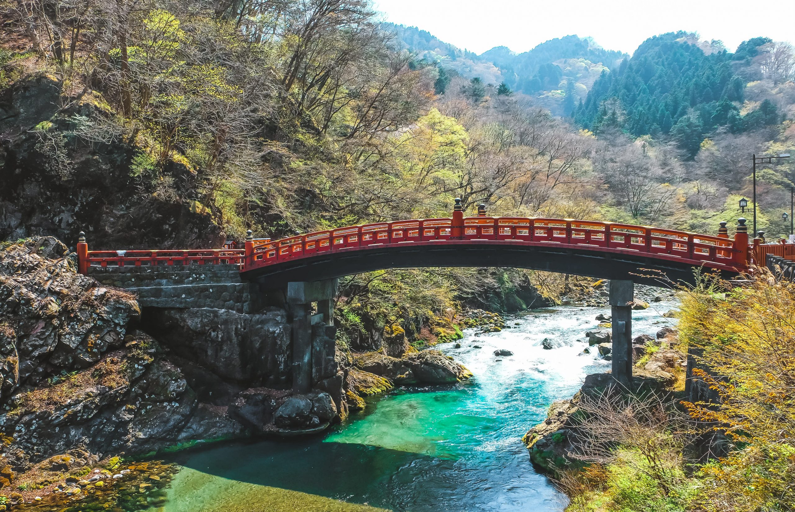 Shinkyo bridge in Nikko Japan
