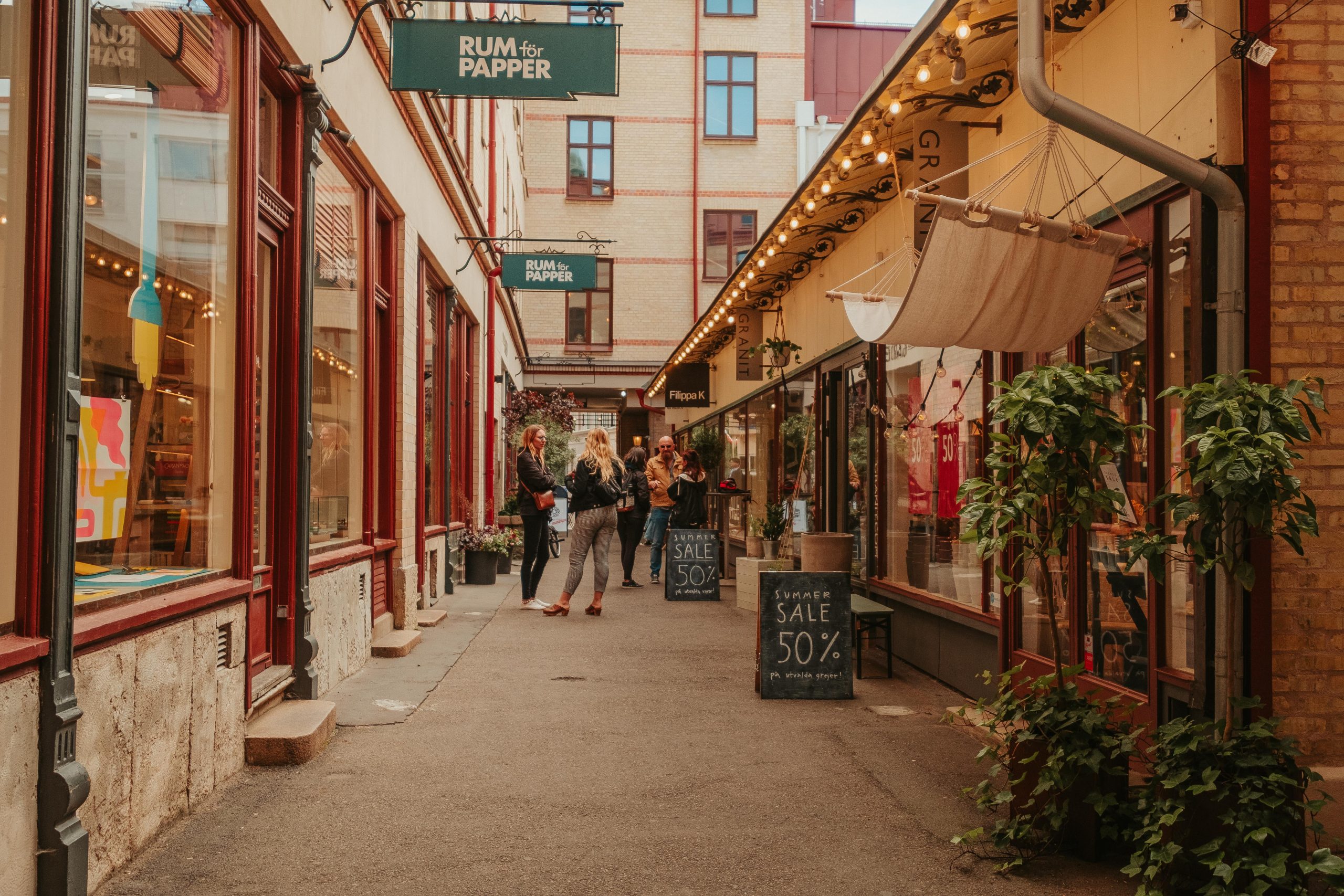 Shopping in local shops in Gothenburg