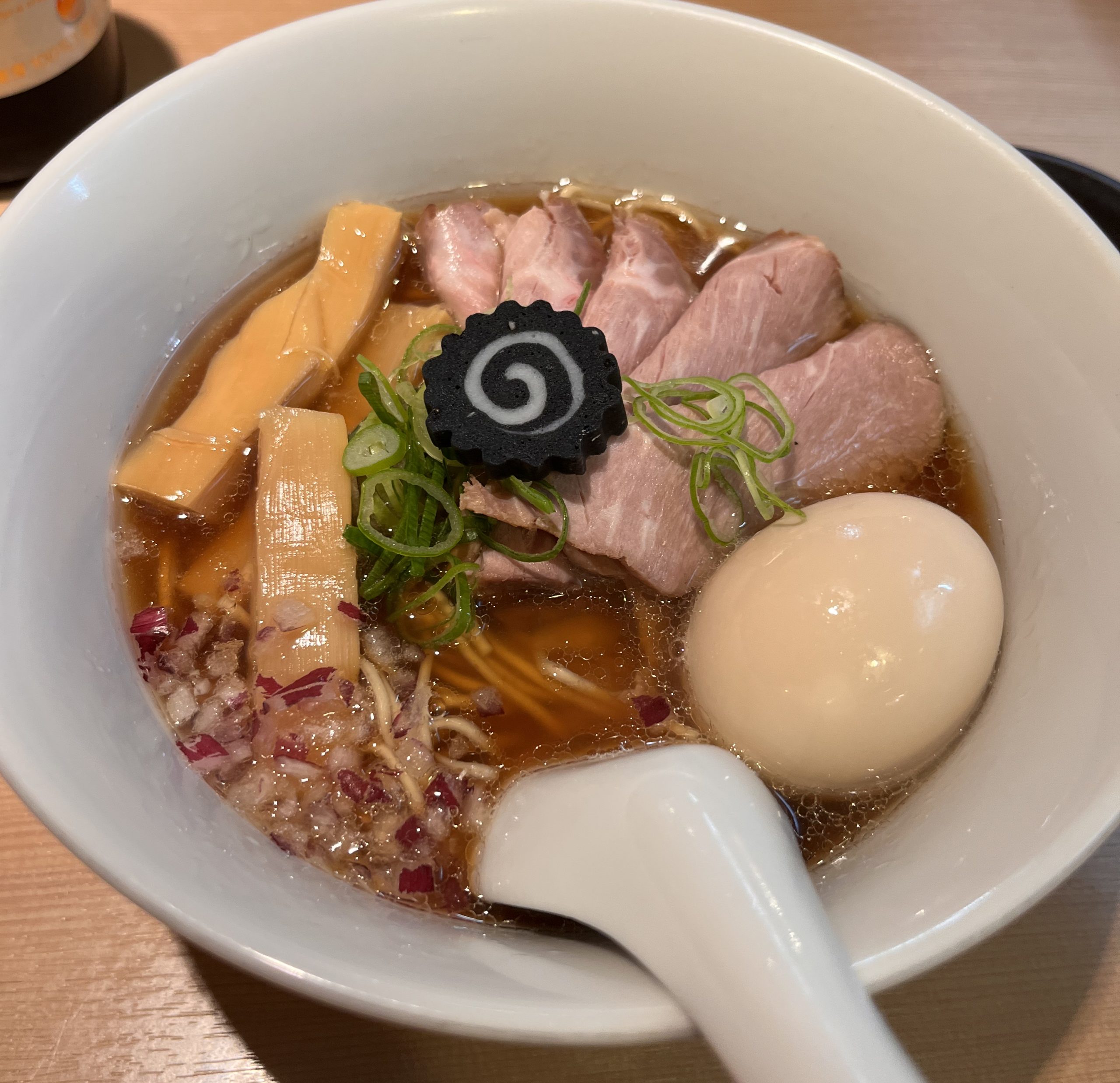 Shoyu ramen in a Tokyo ramen joint Shoyu ramen in a Tokyo ramen joint