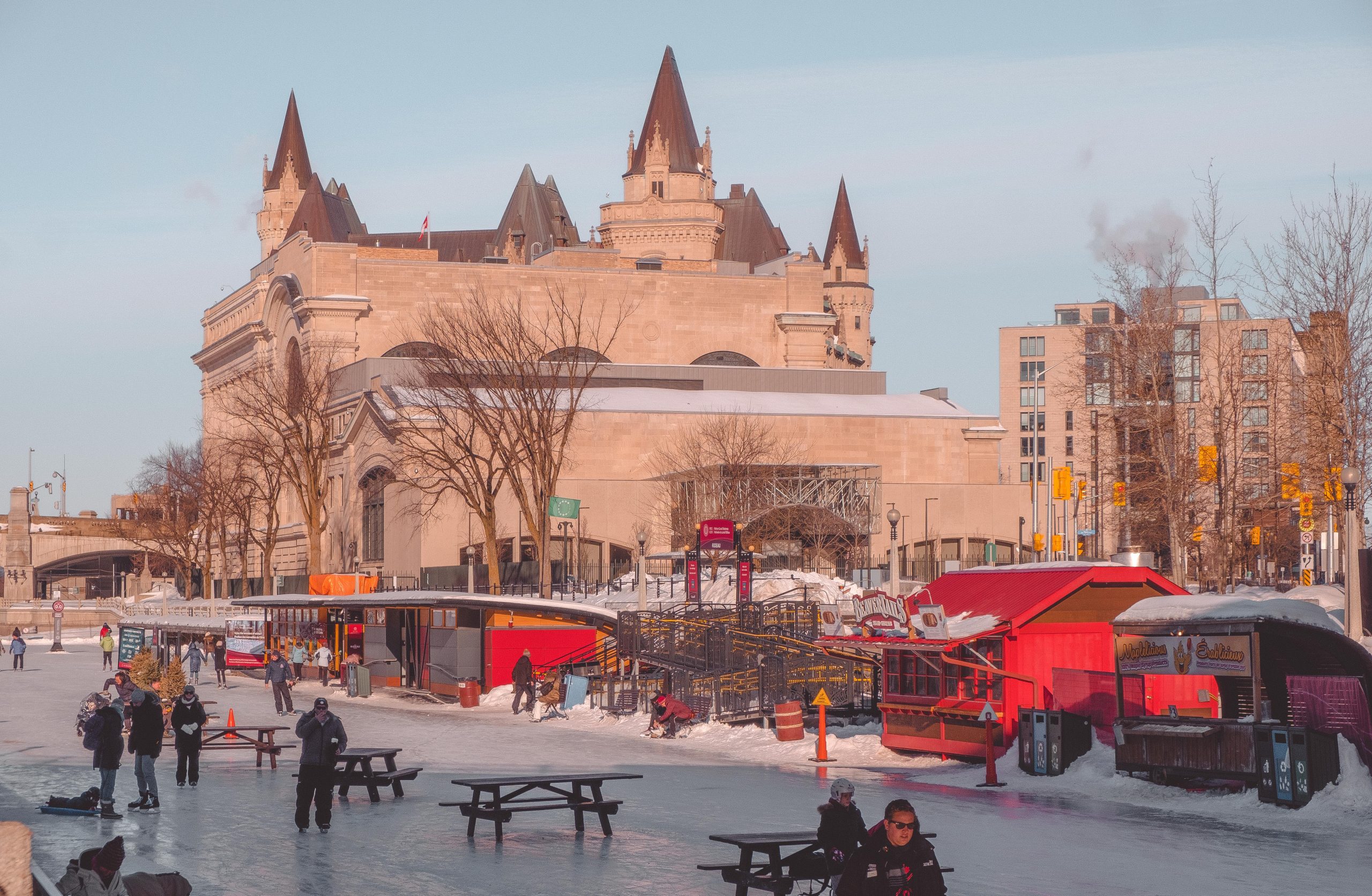 Skating on the Rideau Canal in Ottawa