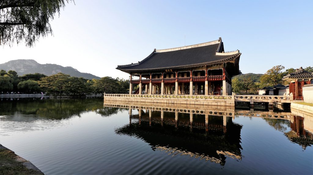 Gorgeous temple in South Korea