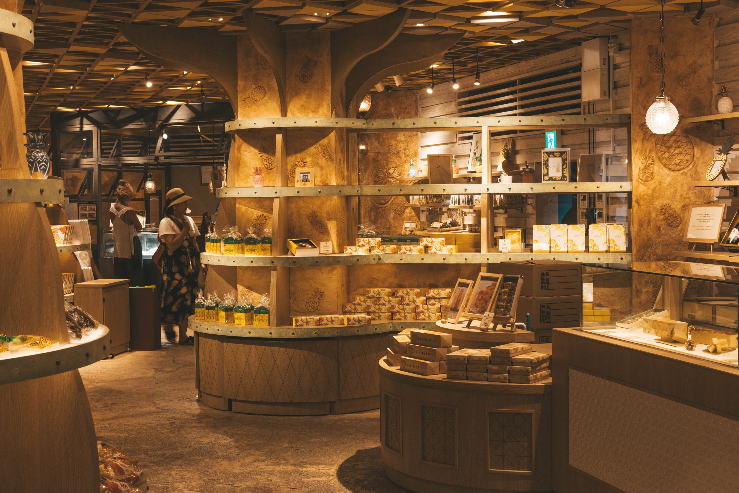 Chocolates, biscuits, and candy at the gift shop