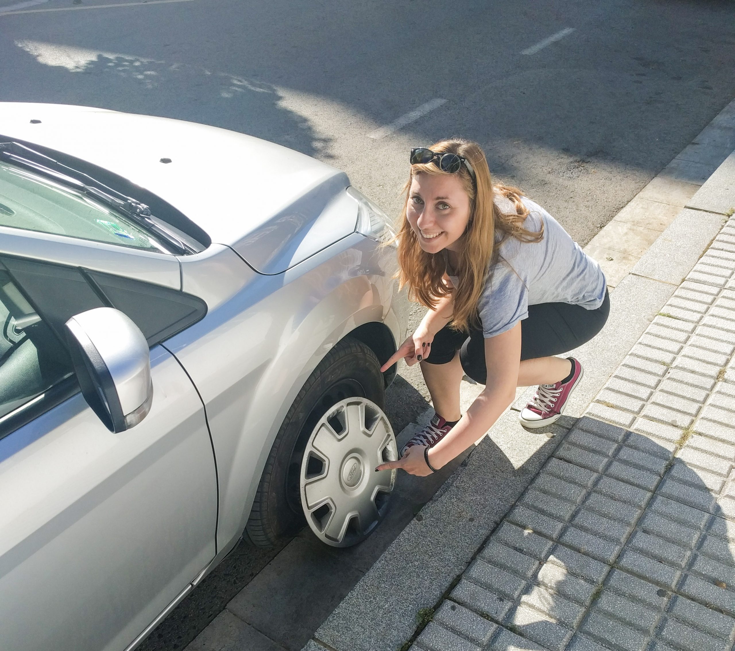 Spain Road Trip Broken Tyre