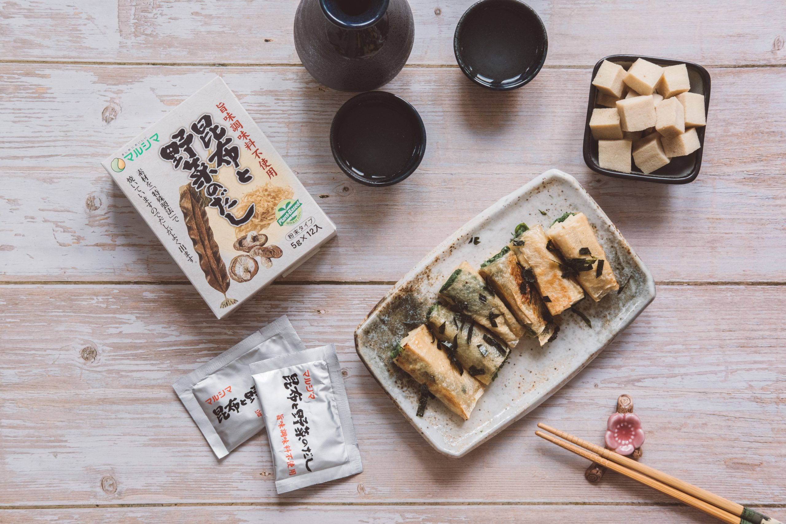 Spinach yuba maki made with ingredients from my Kokoro Care Spinach yuba maki made with ingredients from my Kokoro Care