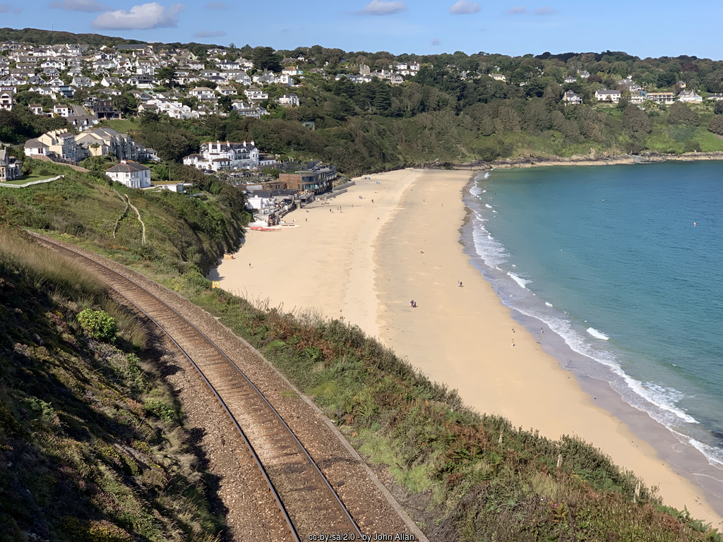 St Ives Bay with stunning views of the beach