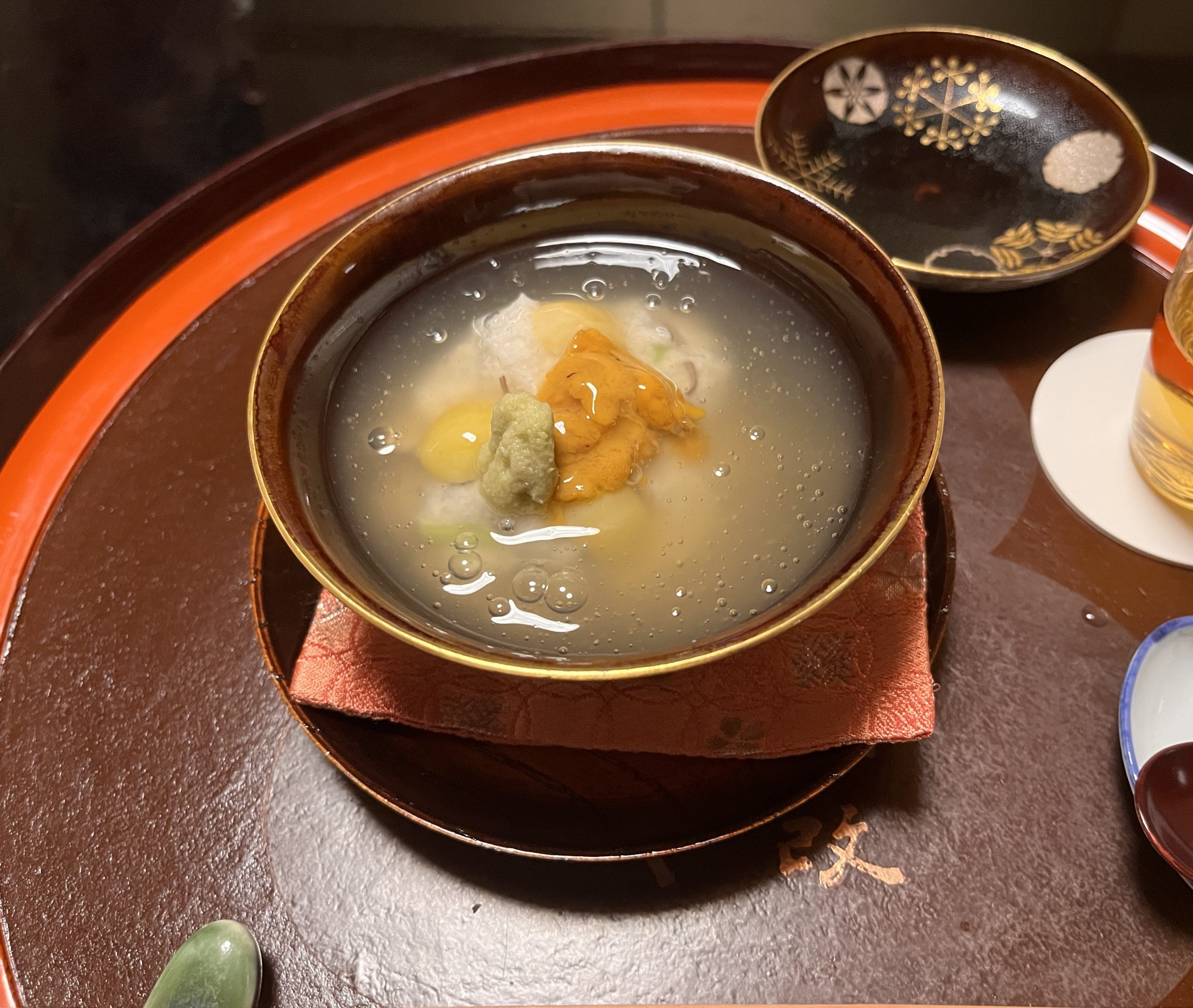 steamed tilefish course at Kikunoi Honten