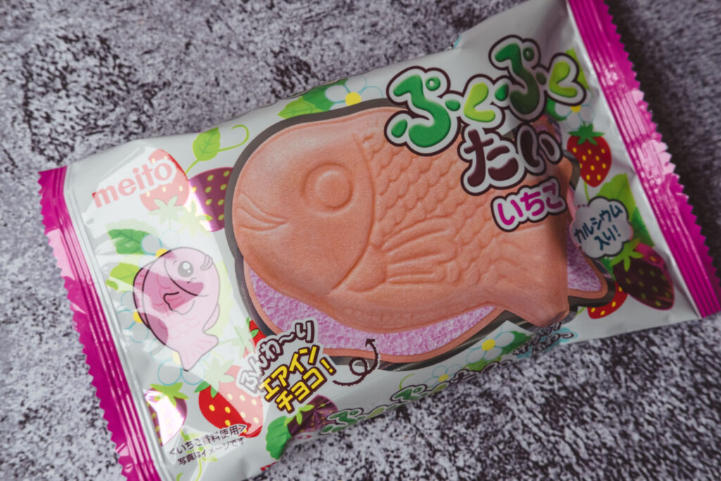 Strawberry Taiyaki snack street food from Tokyo Treat box