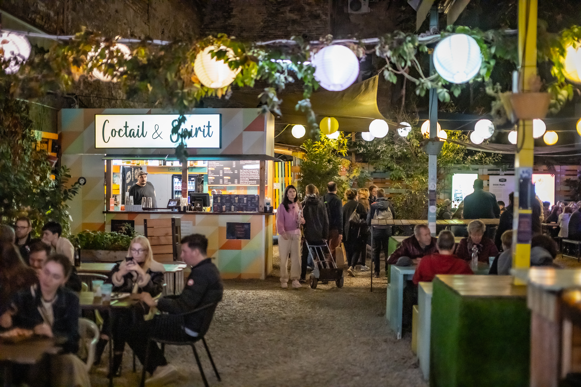 Street Food Karavan Budapest at Night