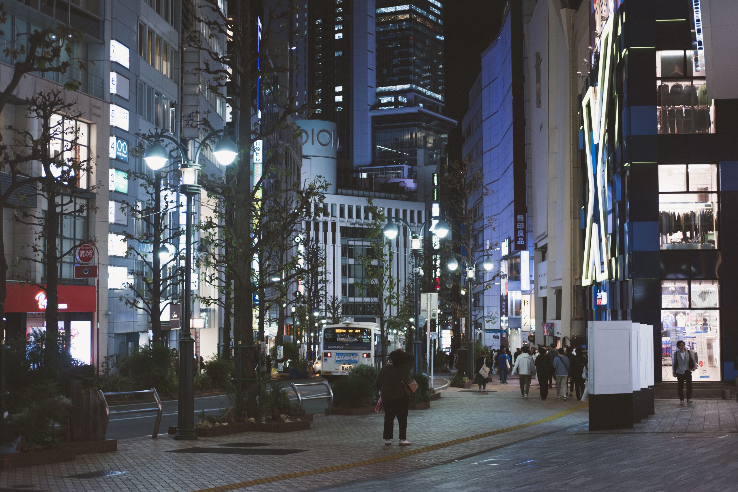 Street just minutes from Shibuya crossing