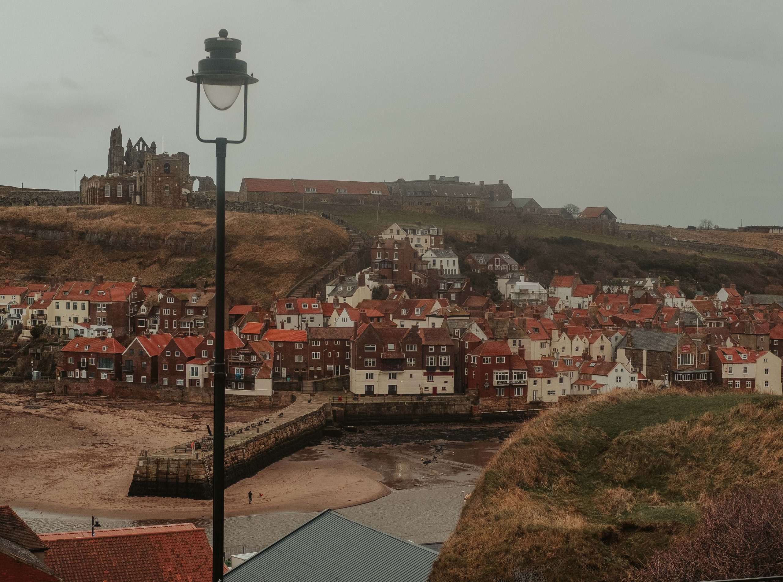Stunning Whitby Town from the clifftop