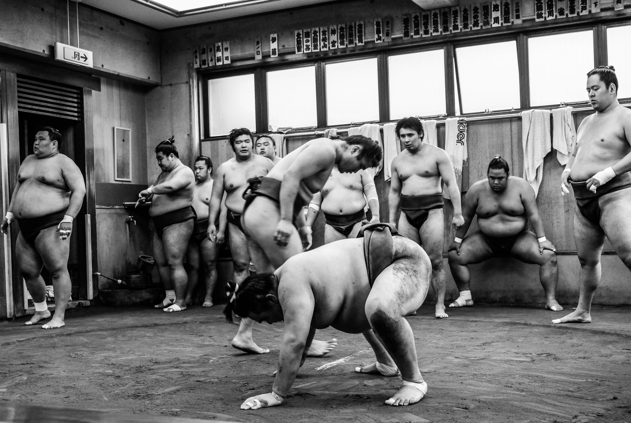 Sumo Practice Tokyo Stable