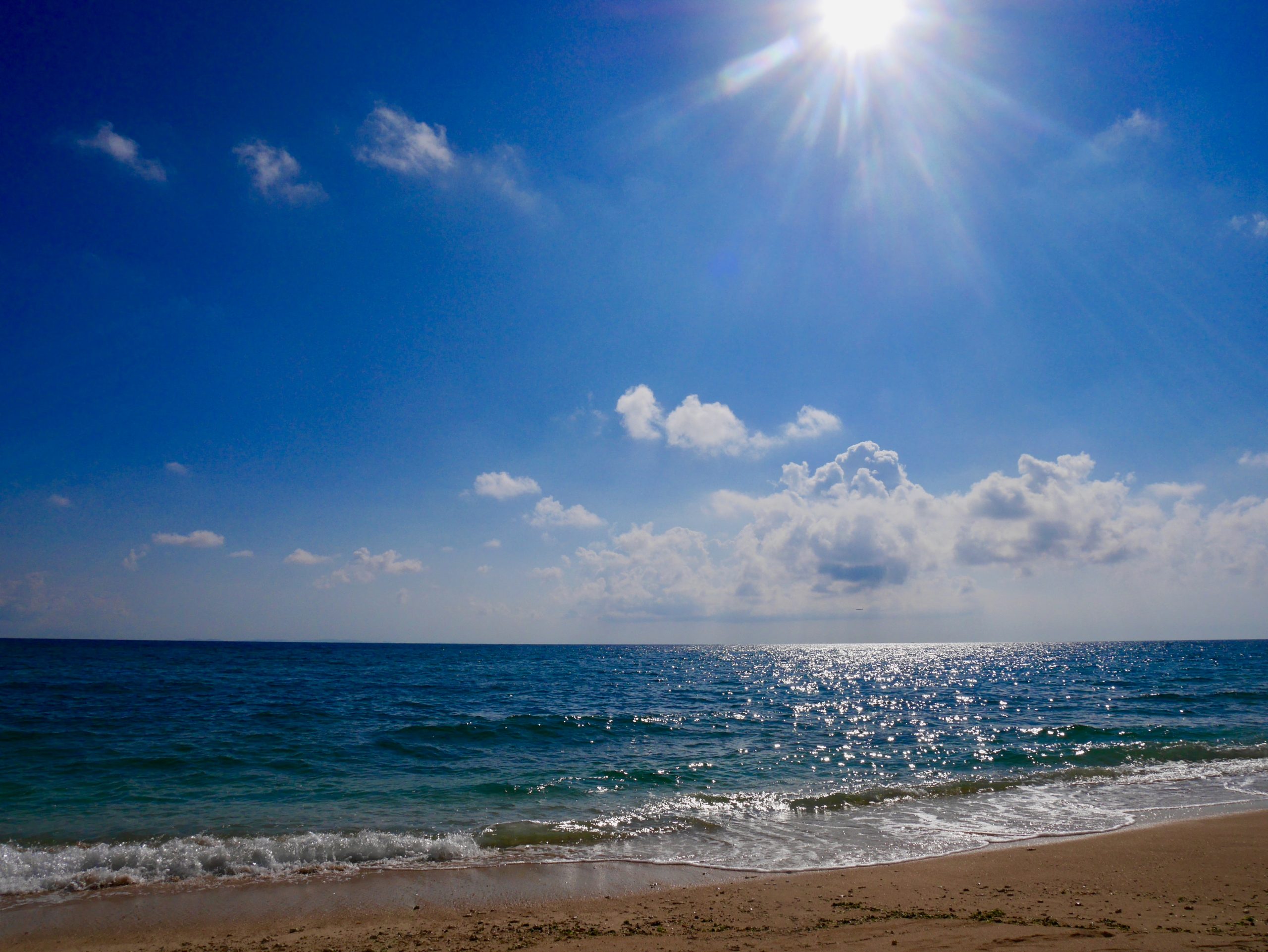 Sunny skies in Yomitan Okinawa Japan