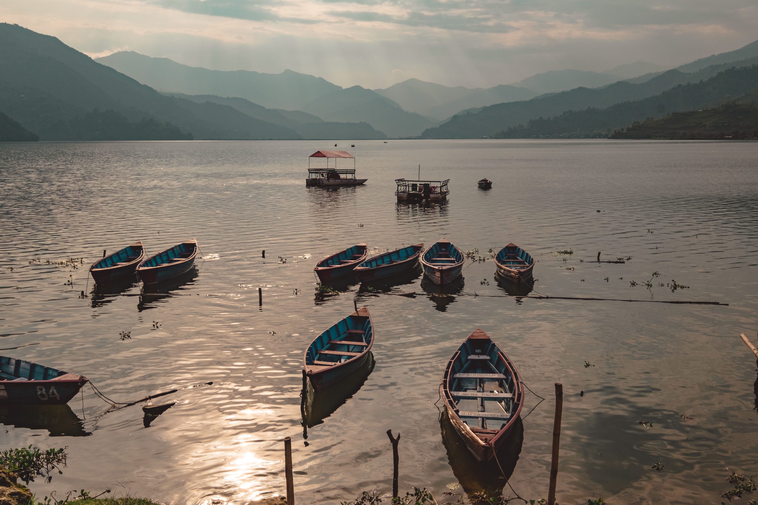 Sunset on the lake side in Pokhara Sunset on the lake side in Pokhara