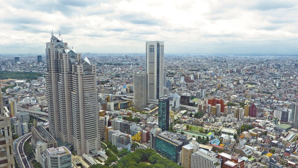 Tokyo from above Tokyo Met Gov Building