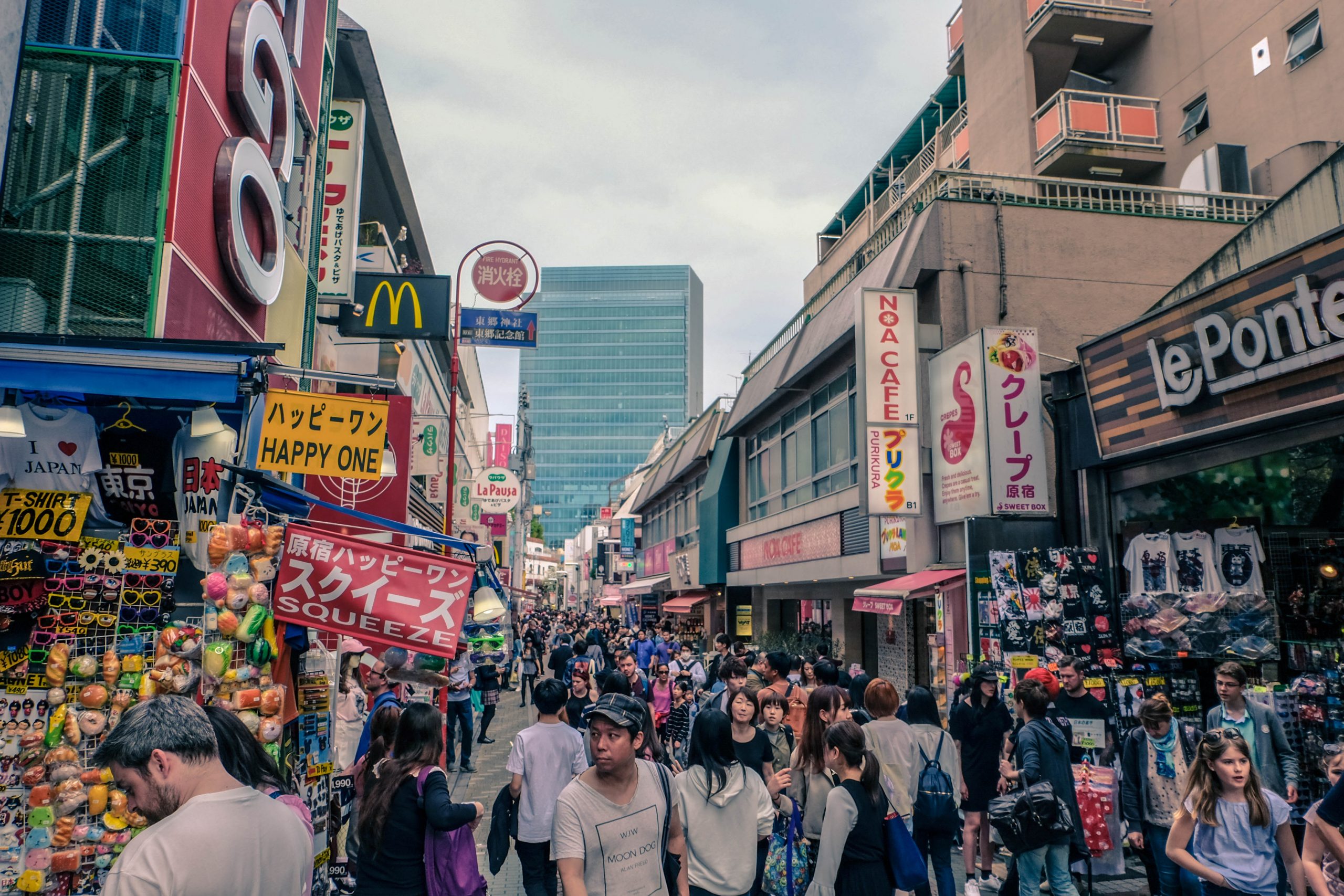 Takeshita street in Tokyo Japan