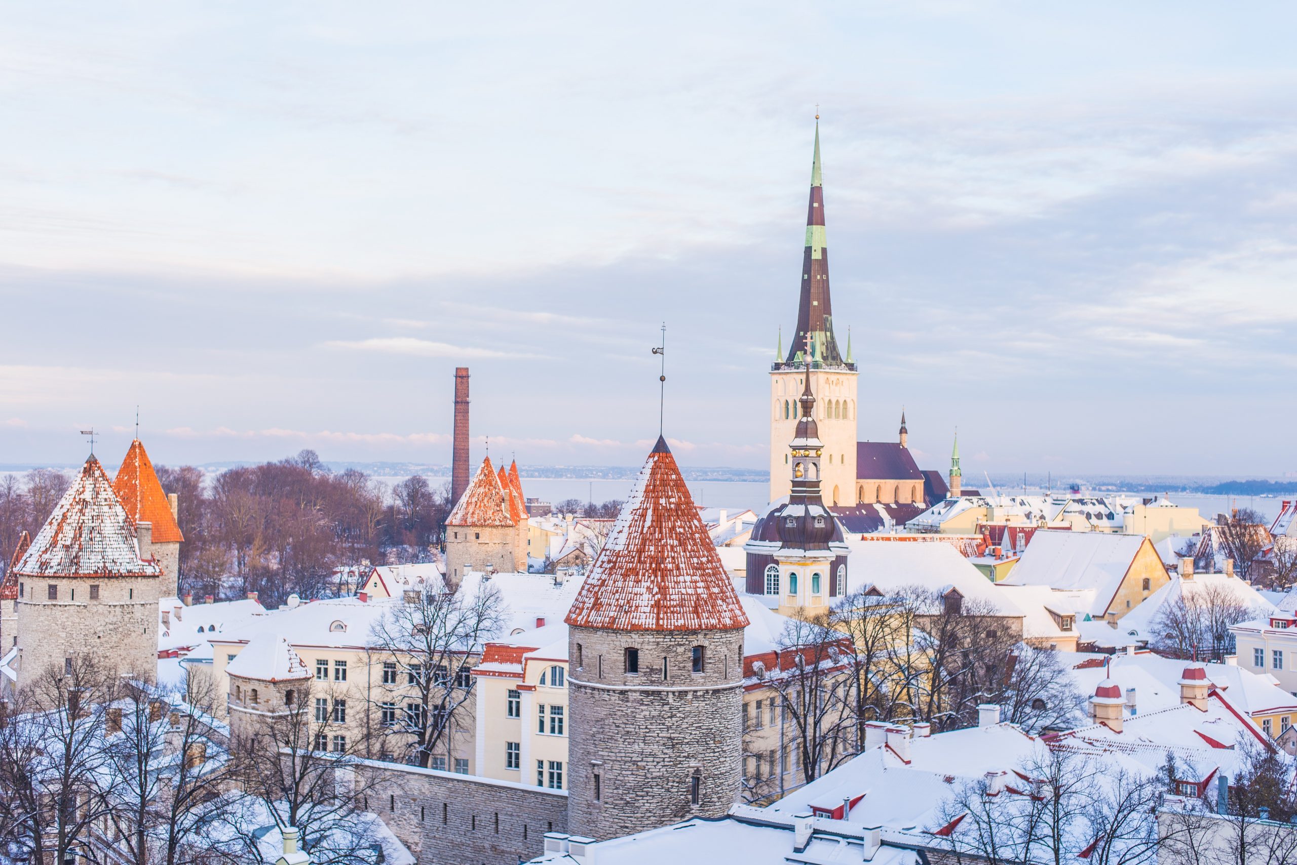 The rooftops of Tallinn, Estonia