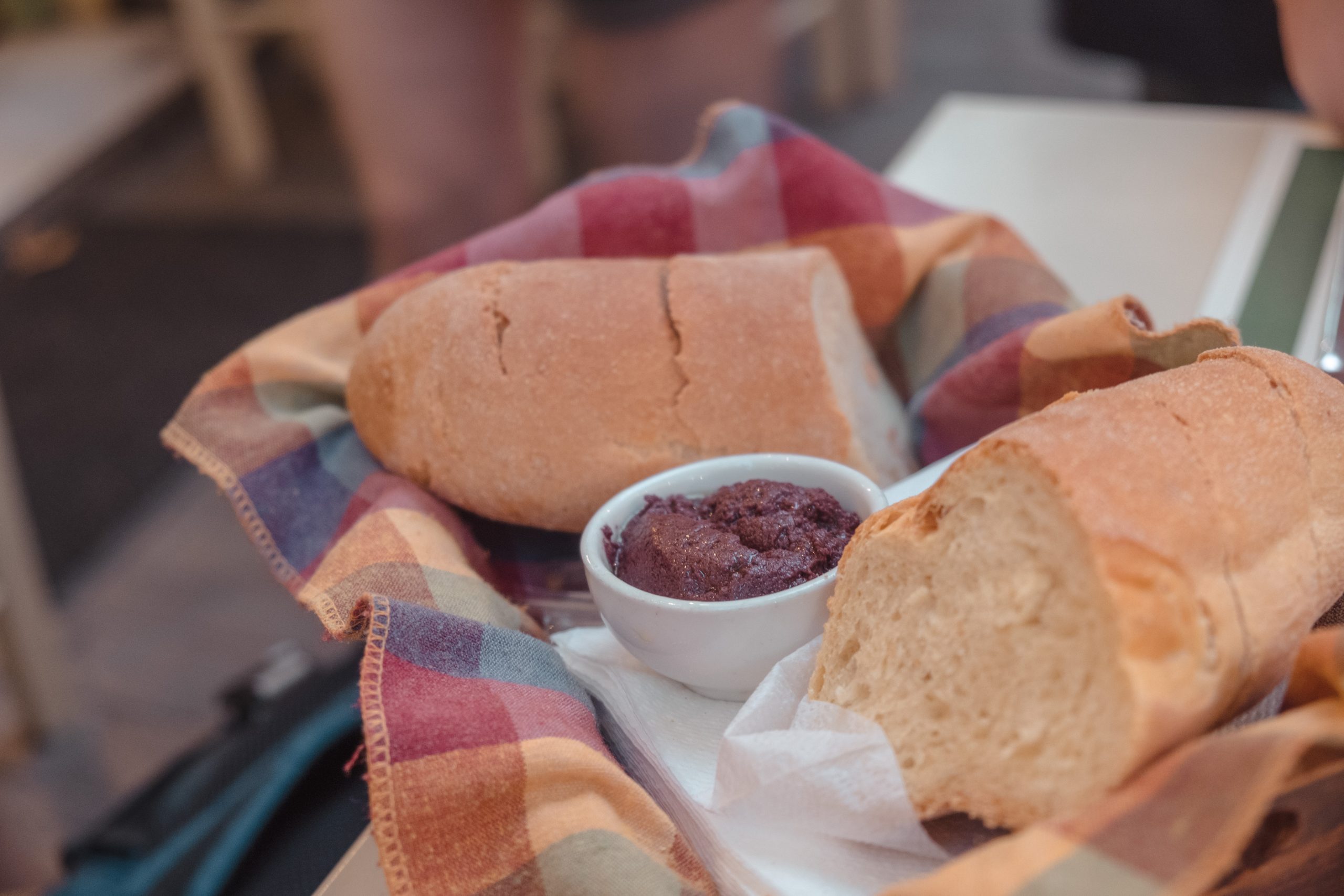 Tapenade as starter in Athens