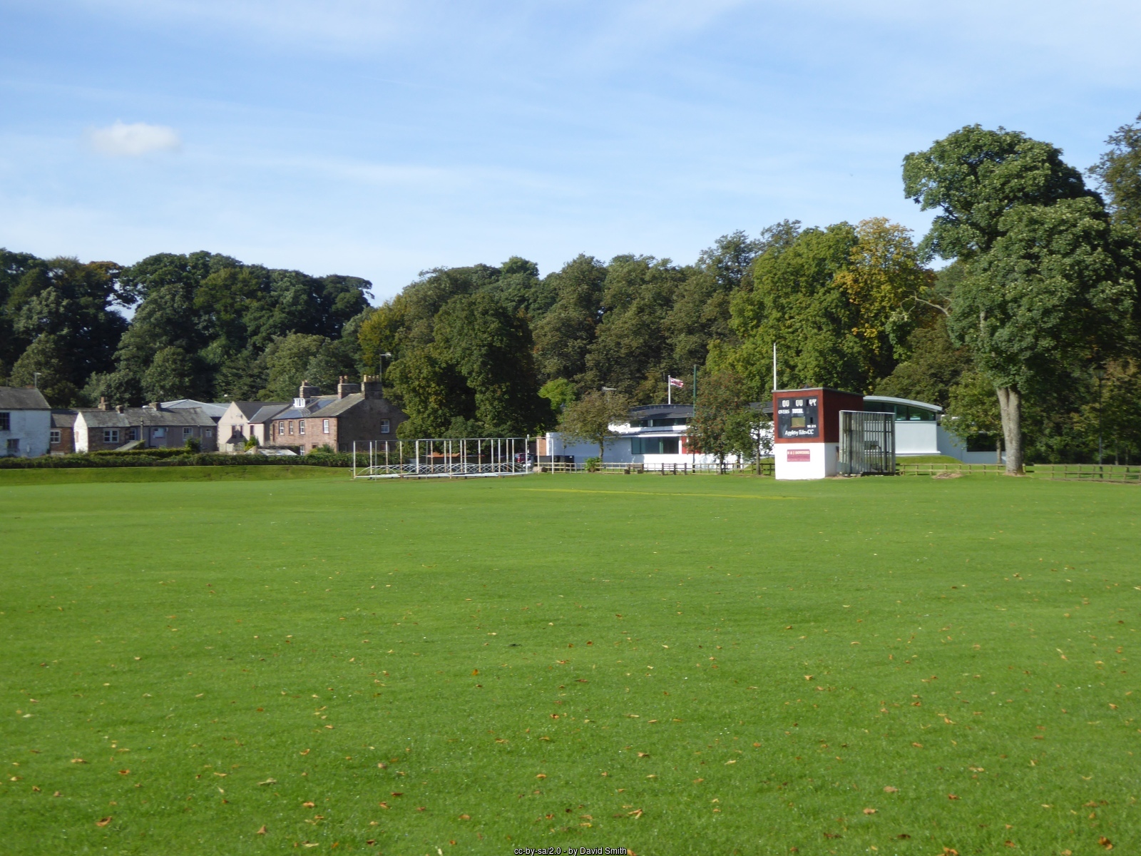 The cricket pitch at the Appleby leisure centre