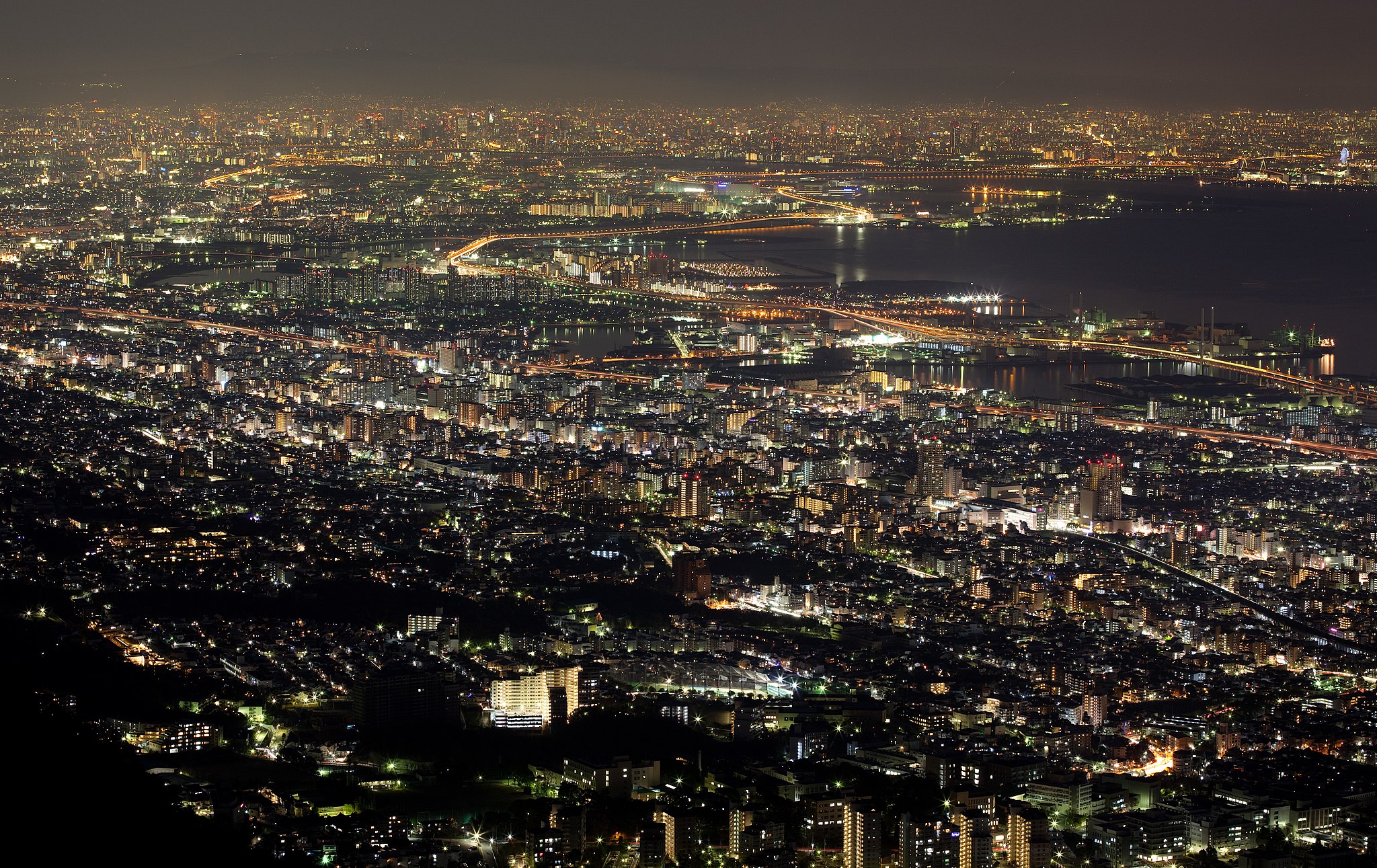 The famed ten million dollar view in Kobe
