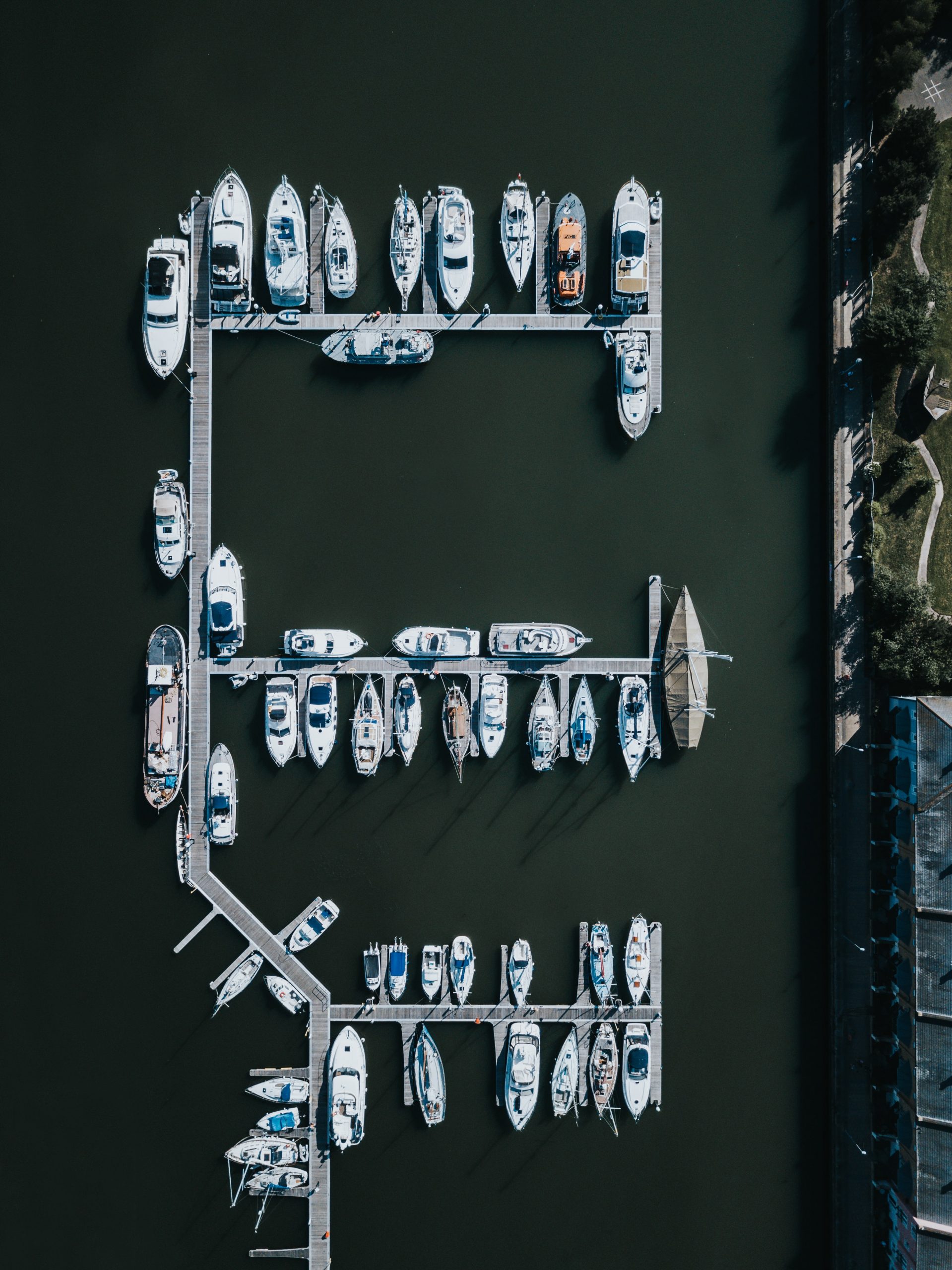 The Portishead Quay Marina as seen from above The Portishead Quay Marina as seen from above