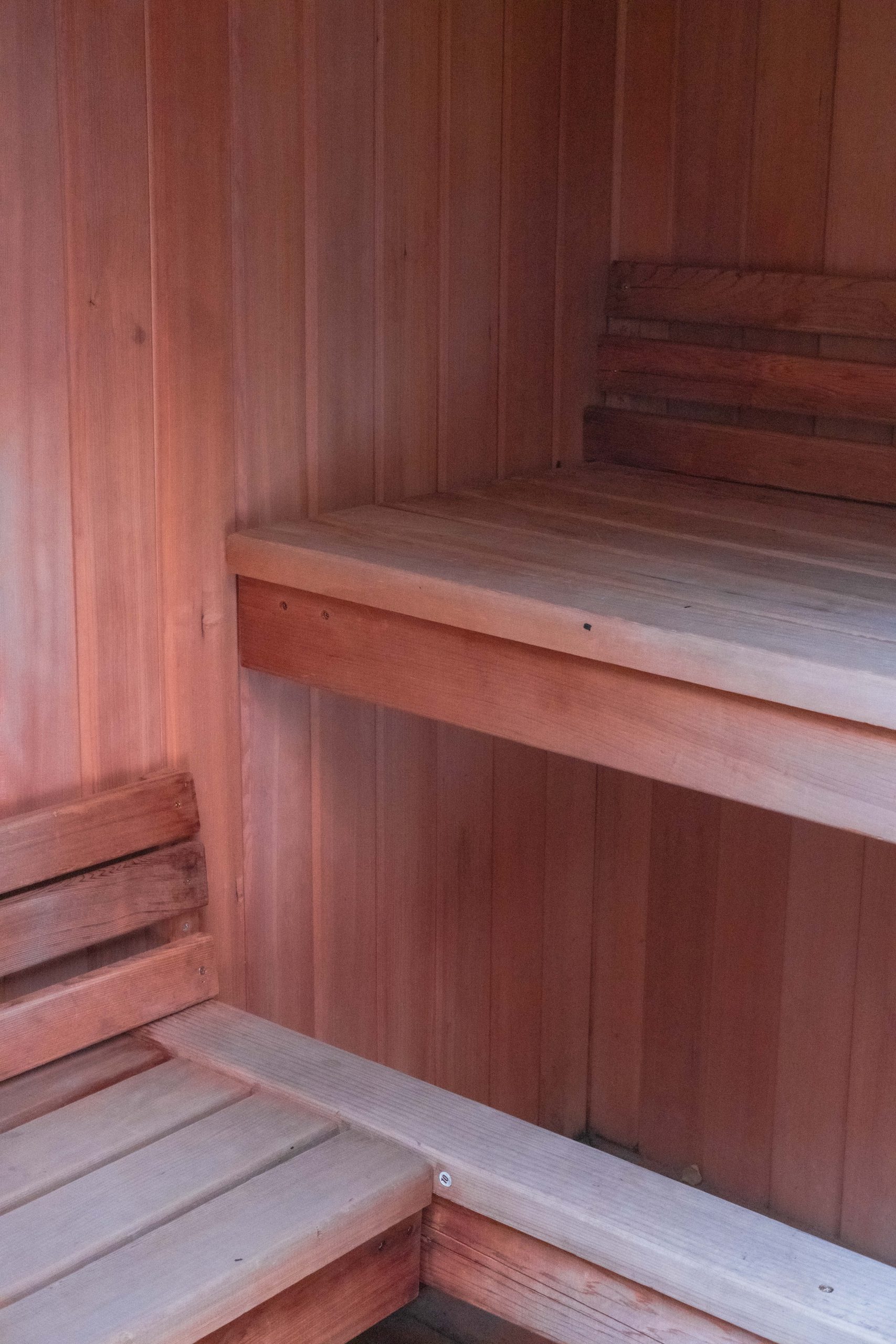 The sauna at the Loch Tay highland lodges