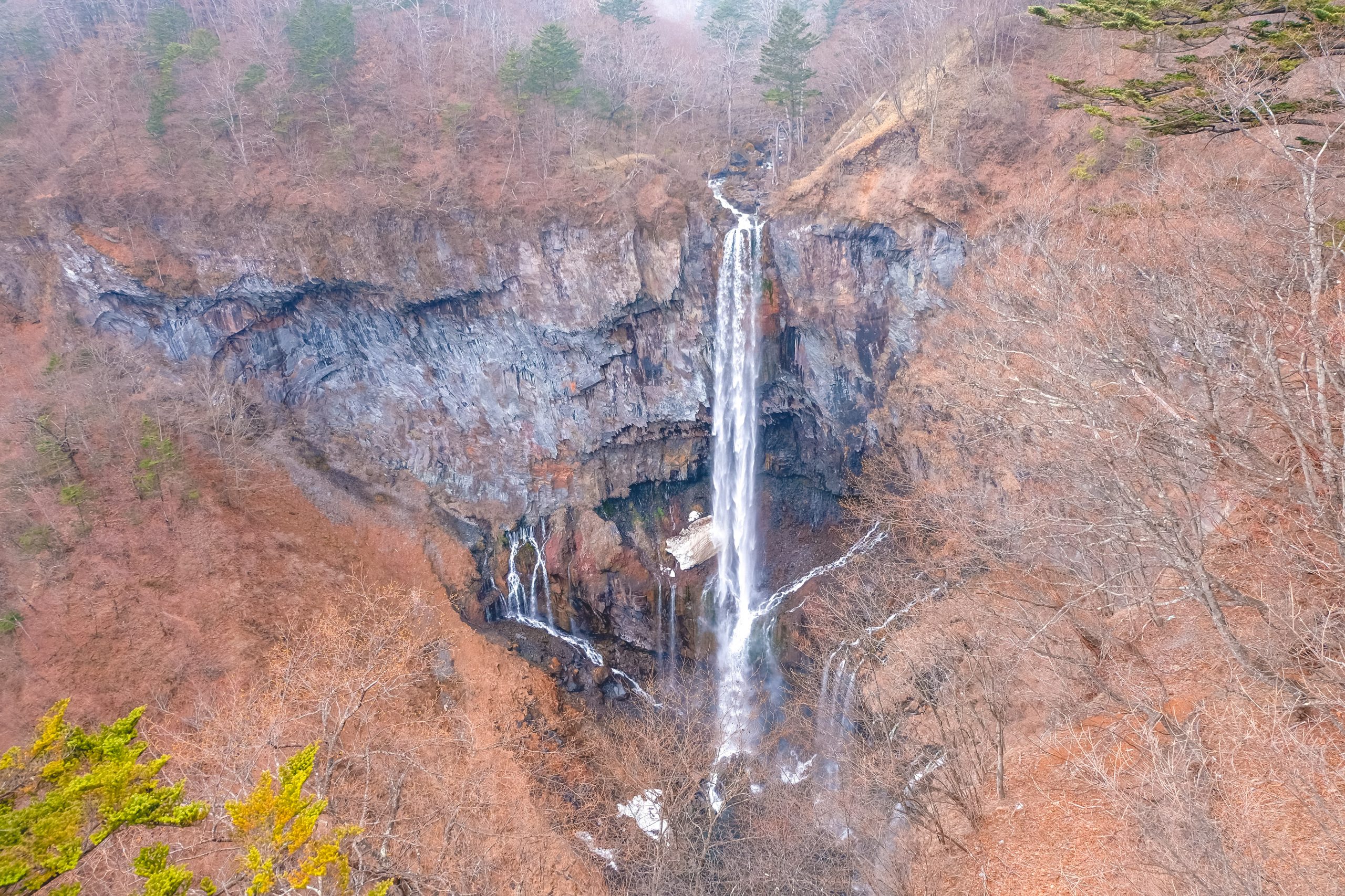 The stunning Kegon Falls in April in Nikko Japan The stunning Kegon Falls in April in Nikko Japan