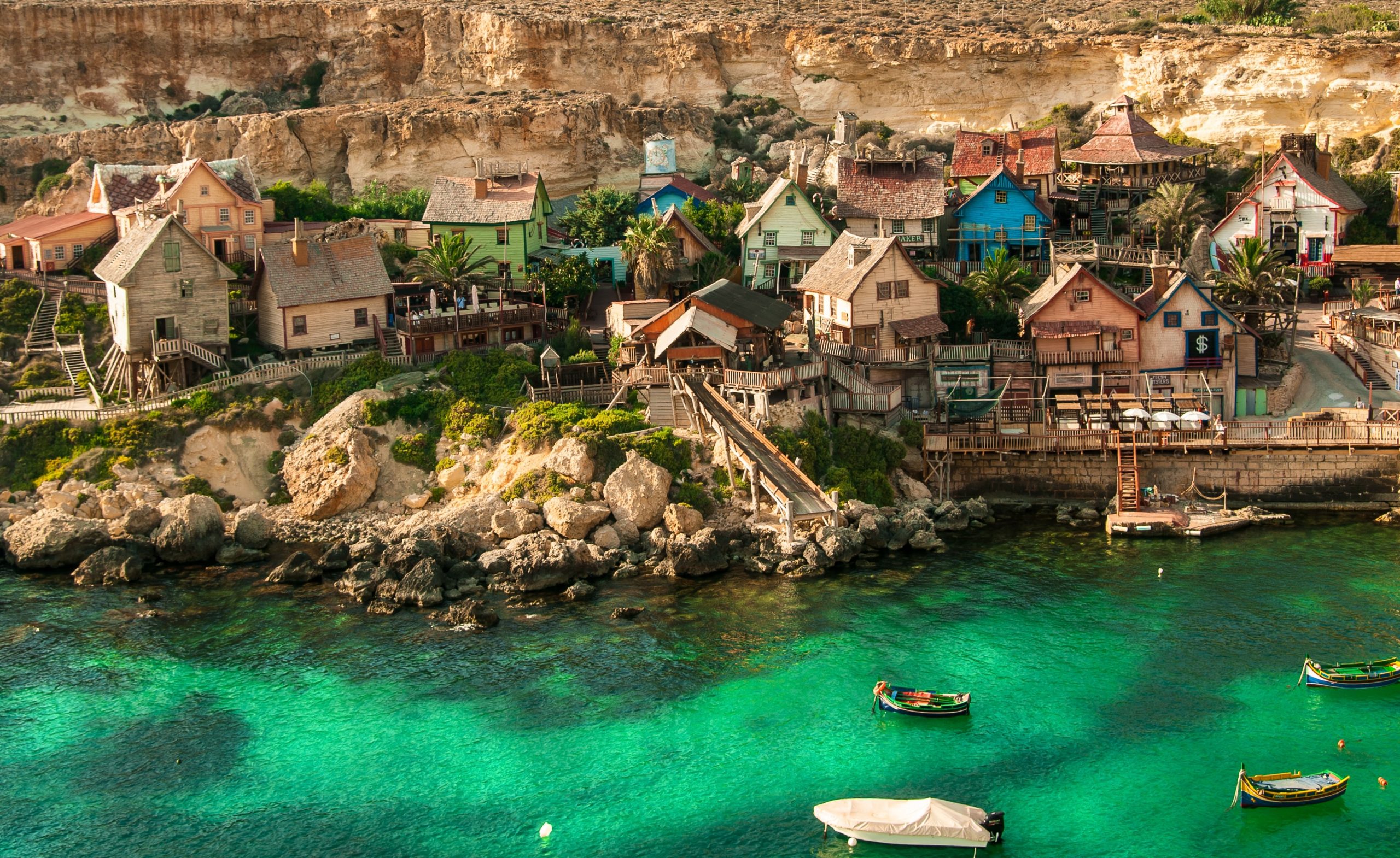 The stunning Popeye village in Mellieha Malta