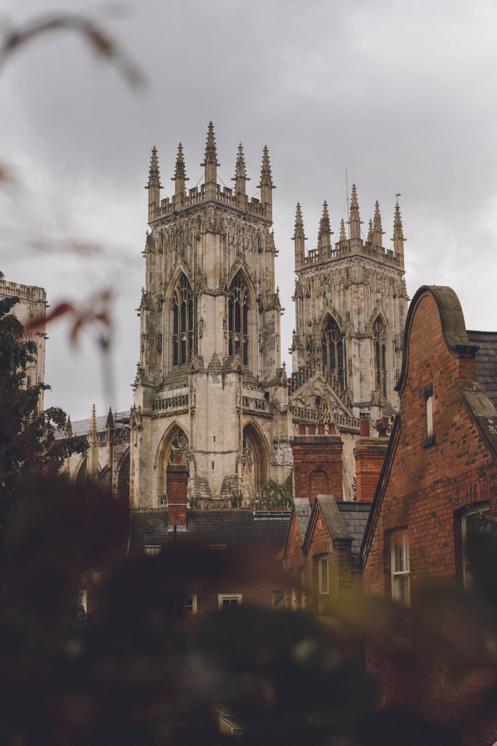The York Minster as seen from the city walls