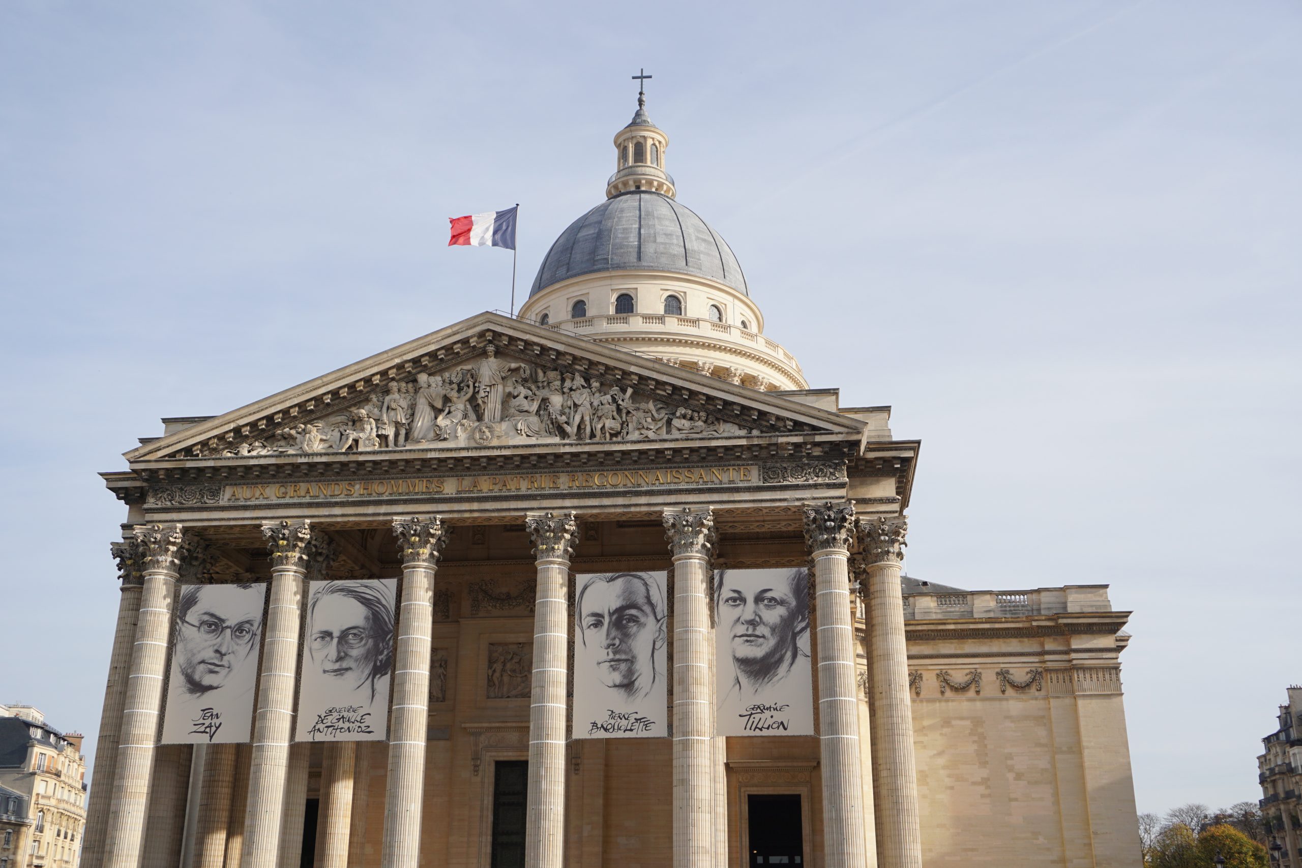 The Panthéon in Paris at night for history lovers - pick a hotel close to the Panthéon