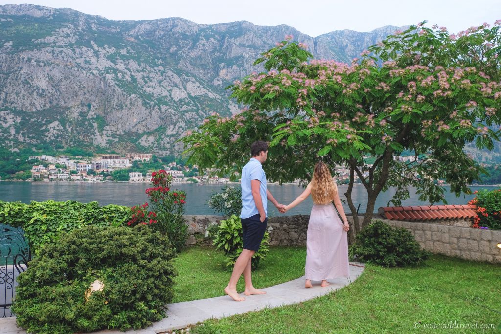 Cory and Greg enjoying the views in Kotor