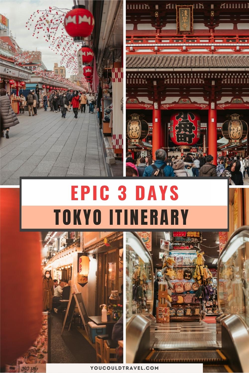 Tokyo 3 day itinerary