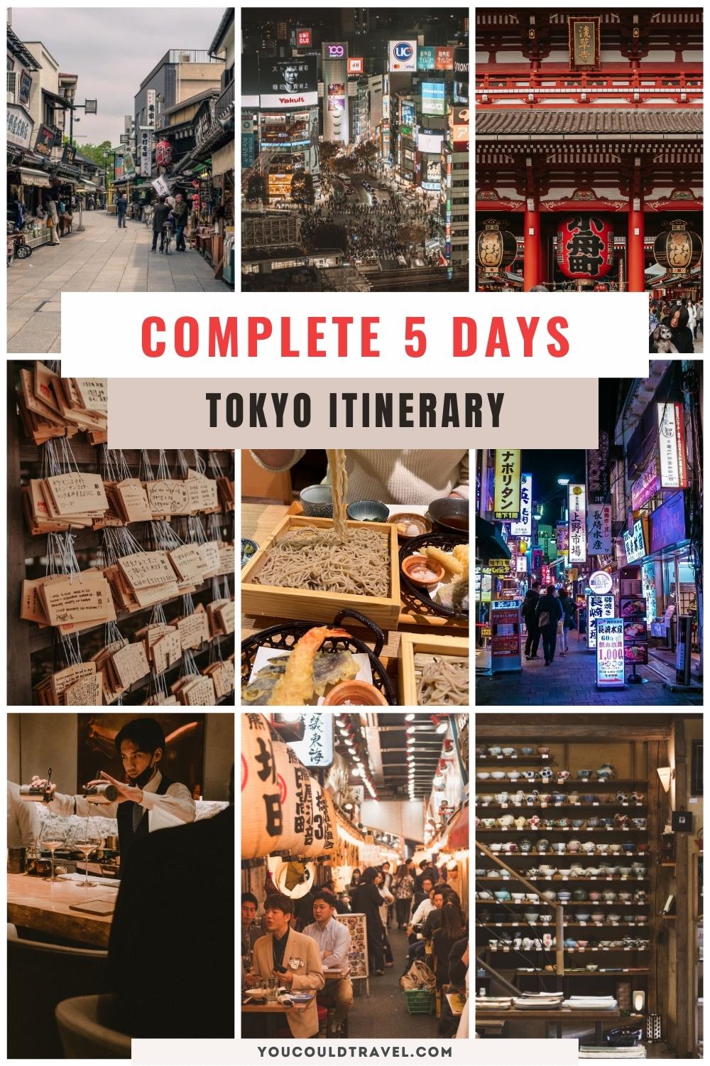 Tokyo itinerary 5 days