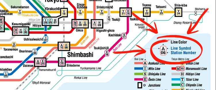 Tokyo Subway Map Line Expanation