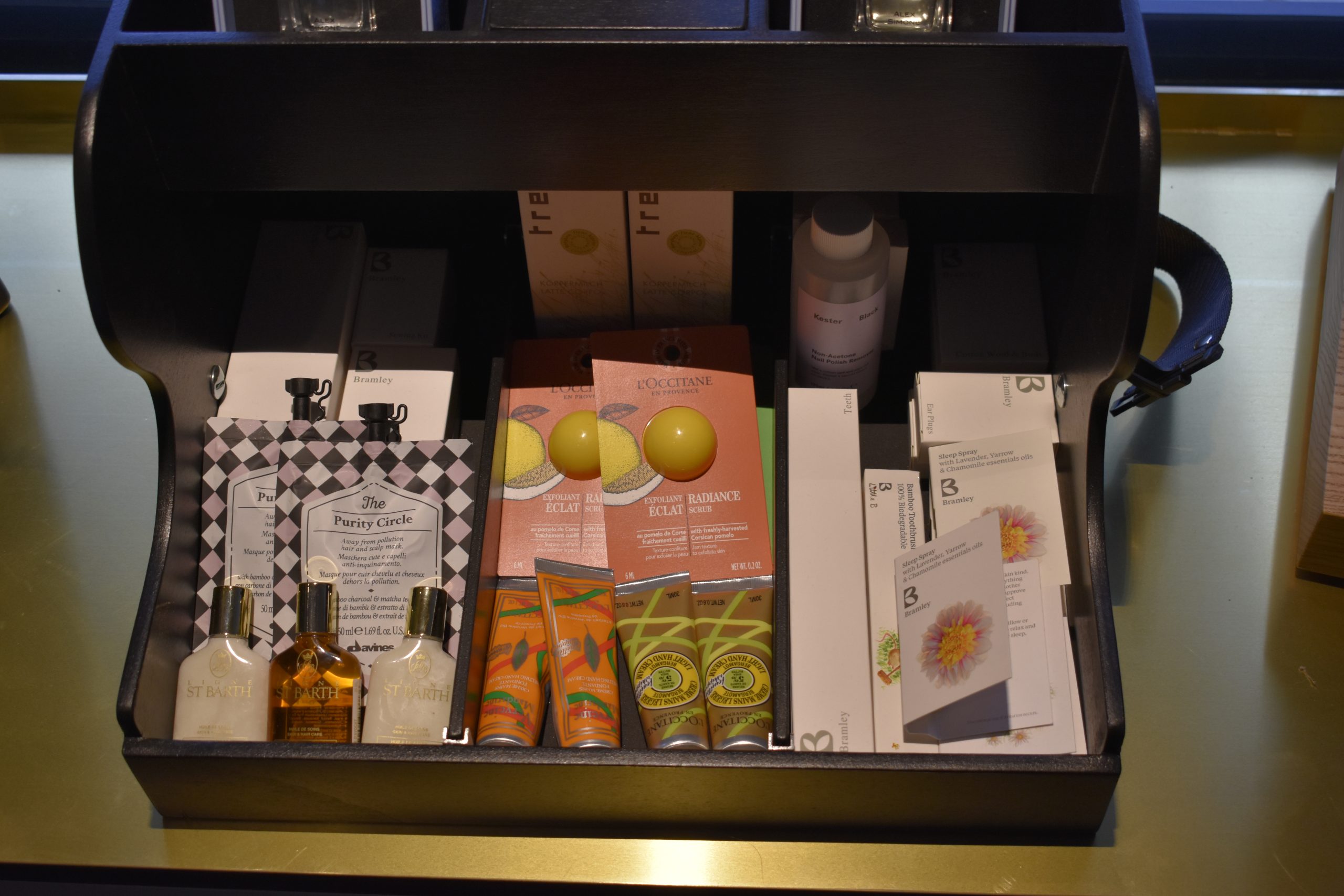 Tray of cosmetics circus hotel Tray of cosmetics circus hotel