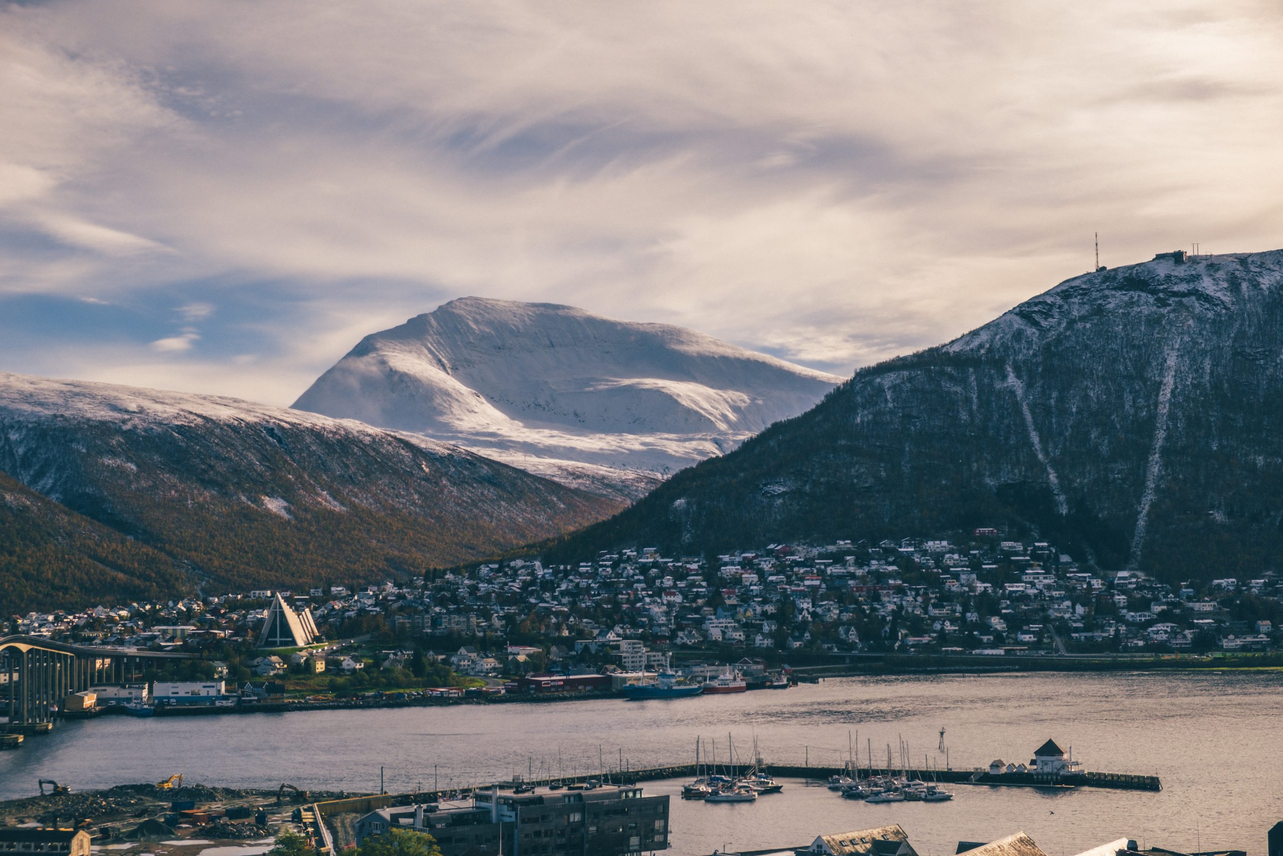 Tromso looking beautiful during the day Tromso looking beautiful during the day