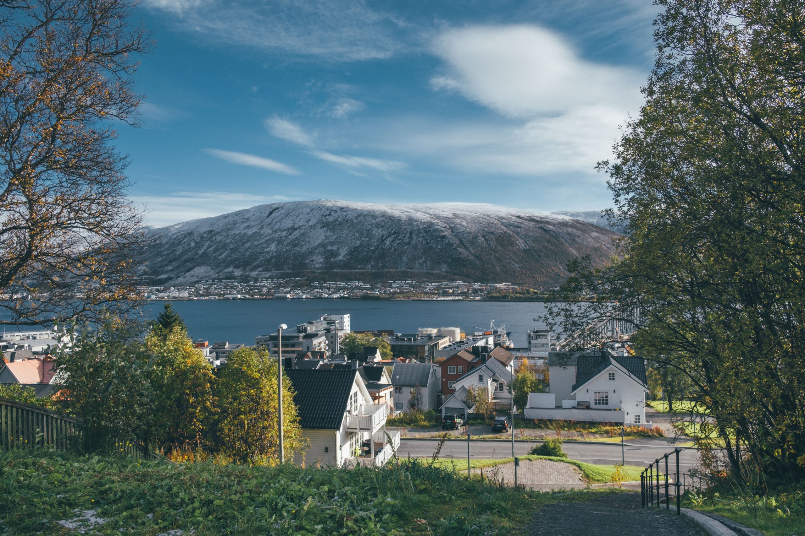 tromso landscape beautiful autumn