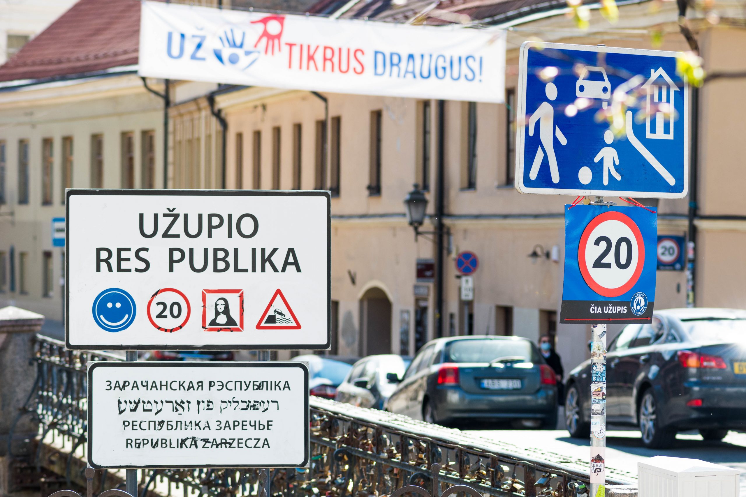Užupis Sign in Vilnius Lithuania (Shutterstock)