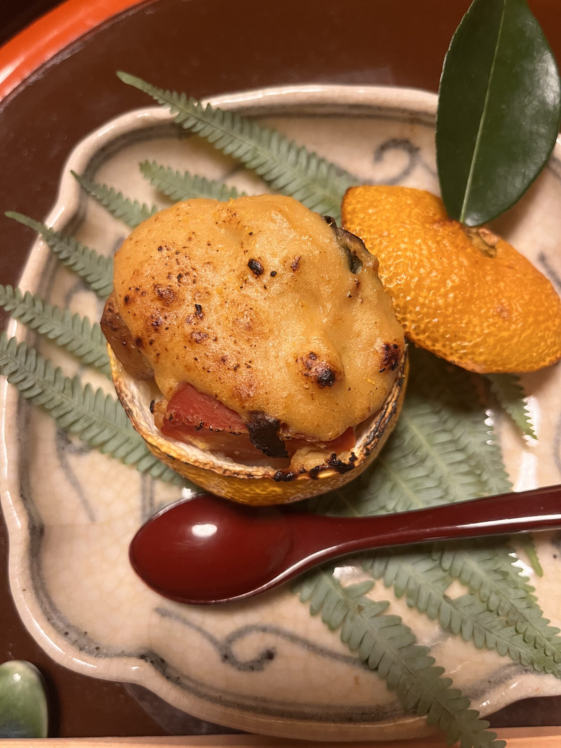 Vegetables in yuzu with yuzu miso Kikunoi