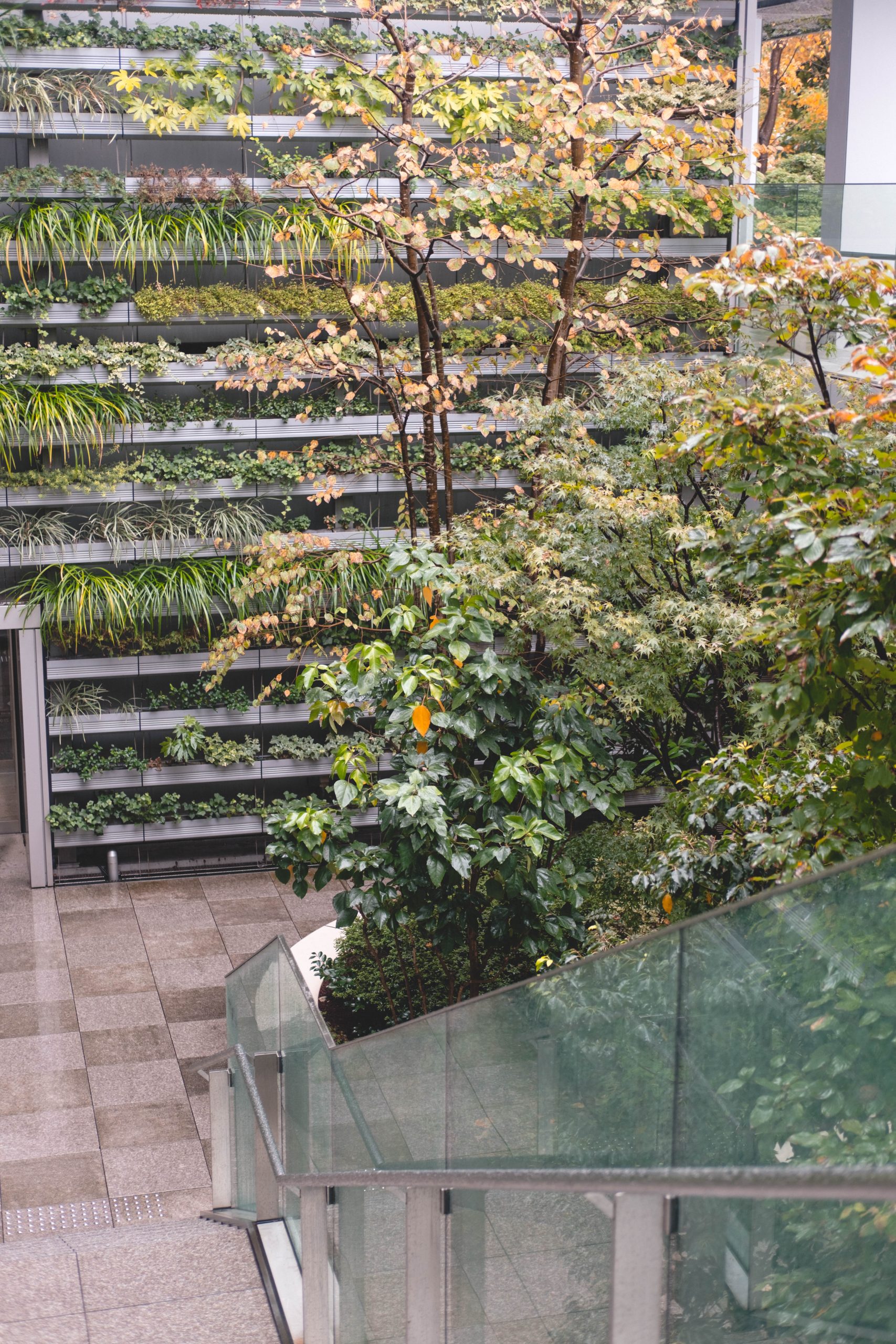 Vertical garden at Ginza six rooftop