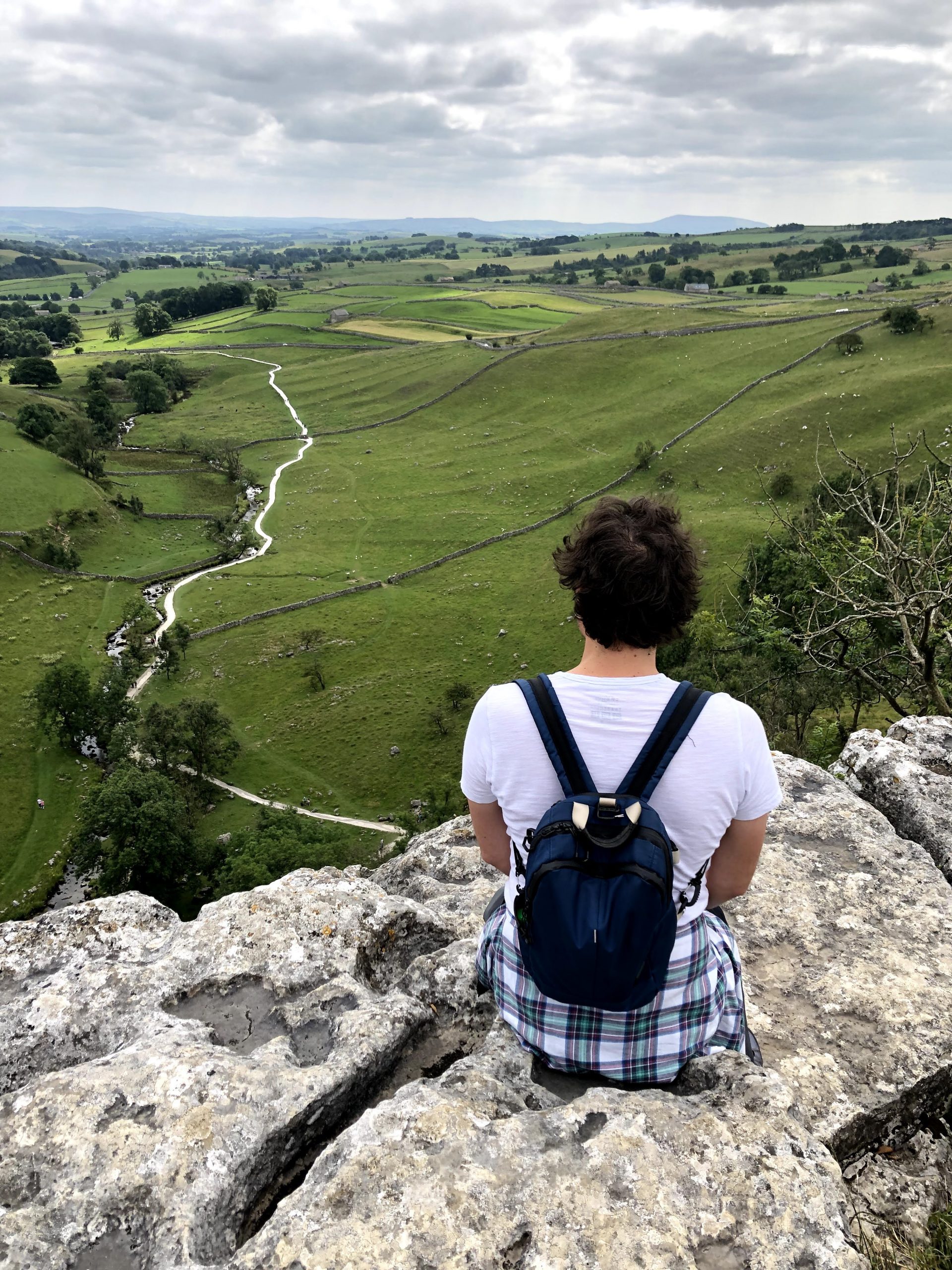 Malham cove cliffs where Harry Potter was filmed