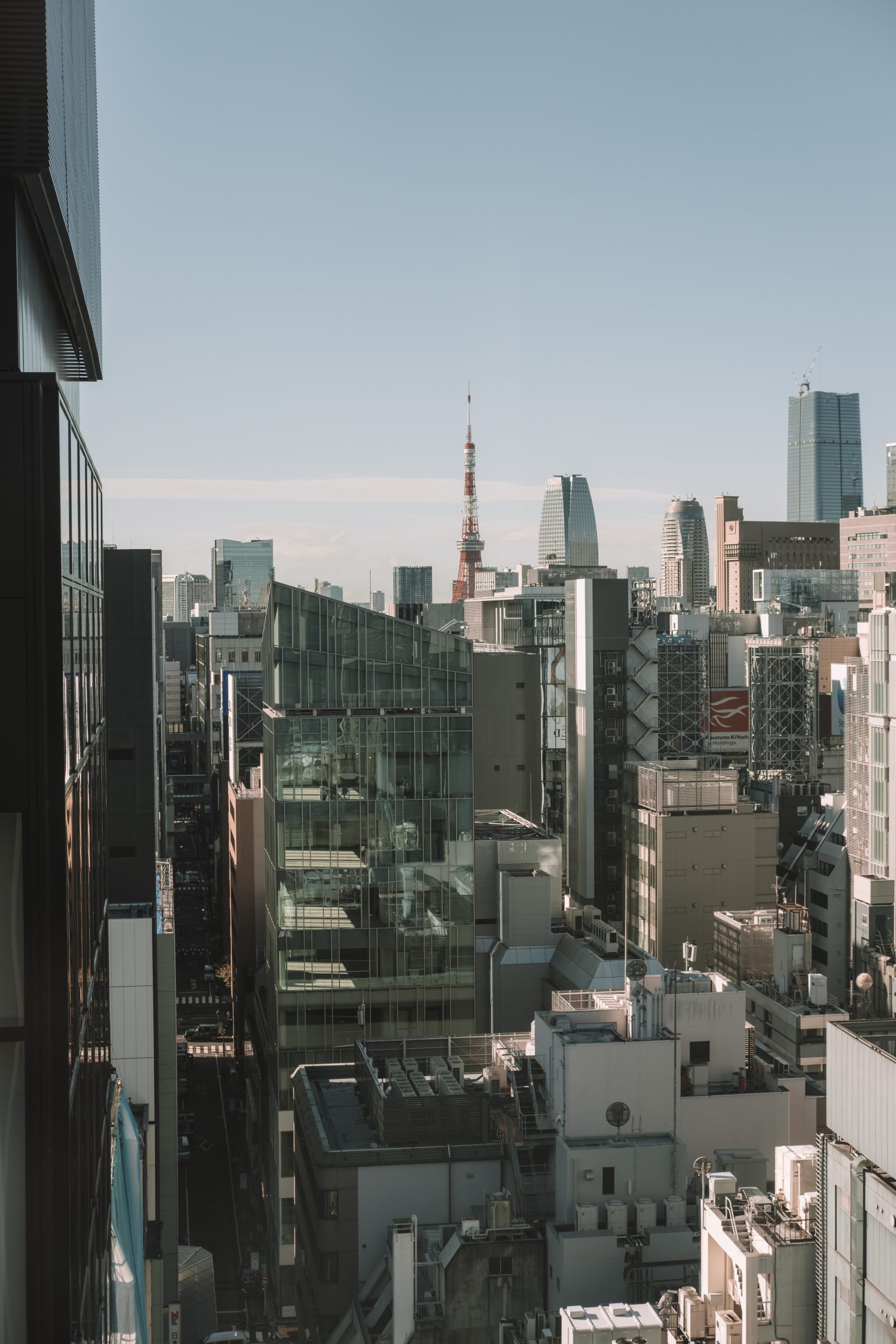 View from the lobby of Bills Ginza