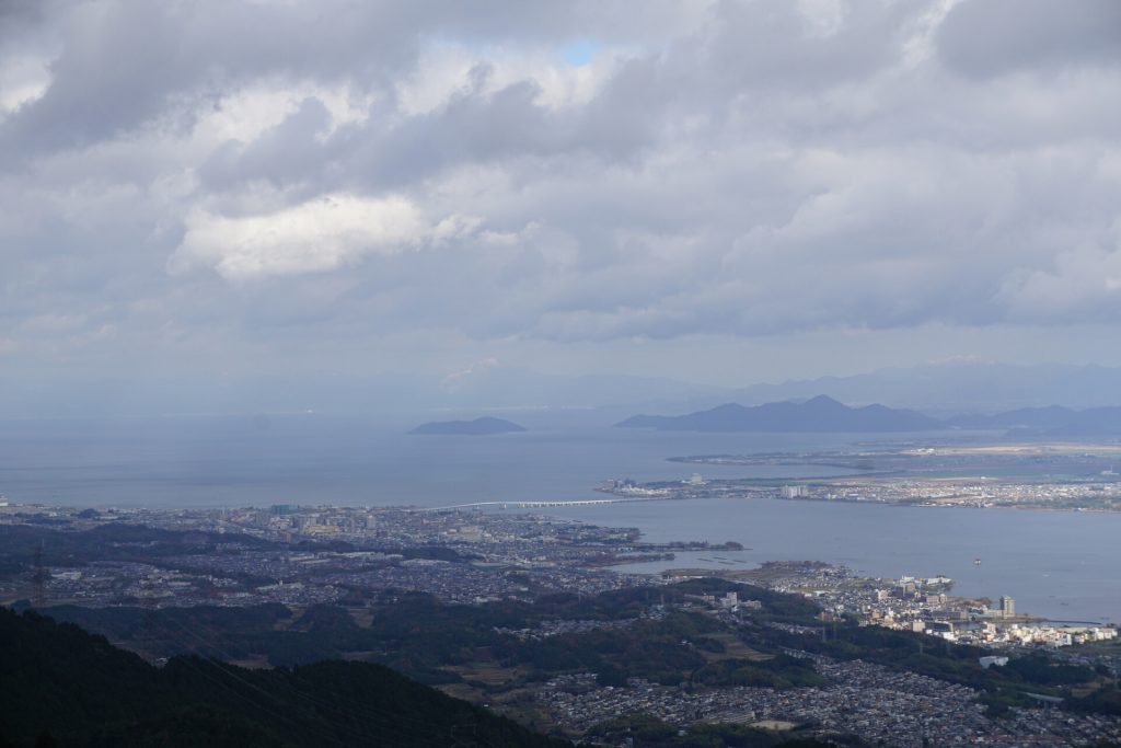 View of Lake Biwa and Kyoto from Mount Hiei