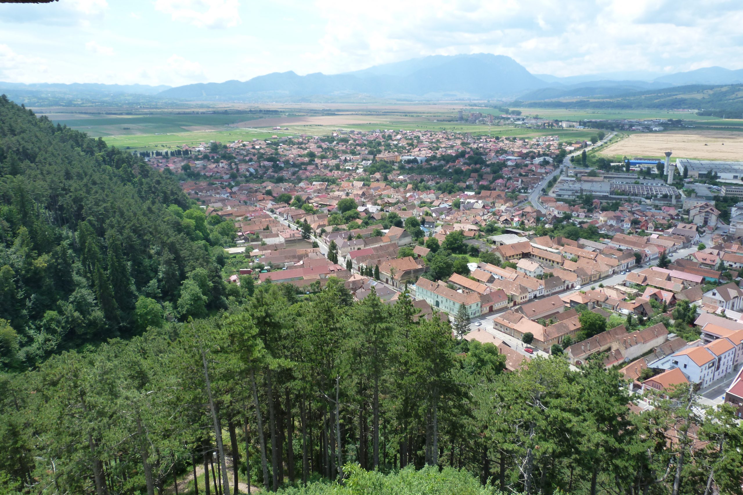 Countryside views from Rasnov fortress Countryside views from Rasnov fortress