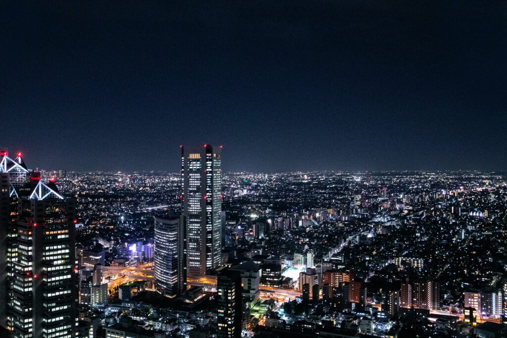 Views from Tokyo Metropolitan building in Shinjuku by Hyunwon Jang