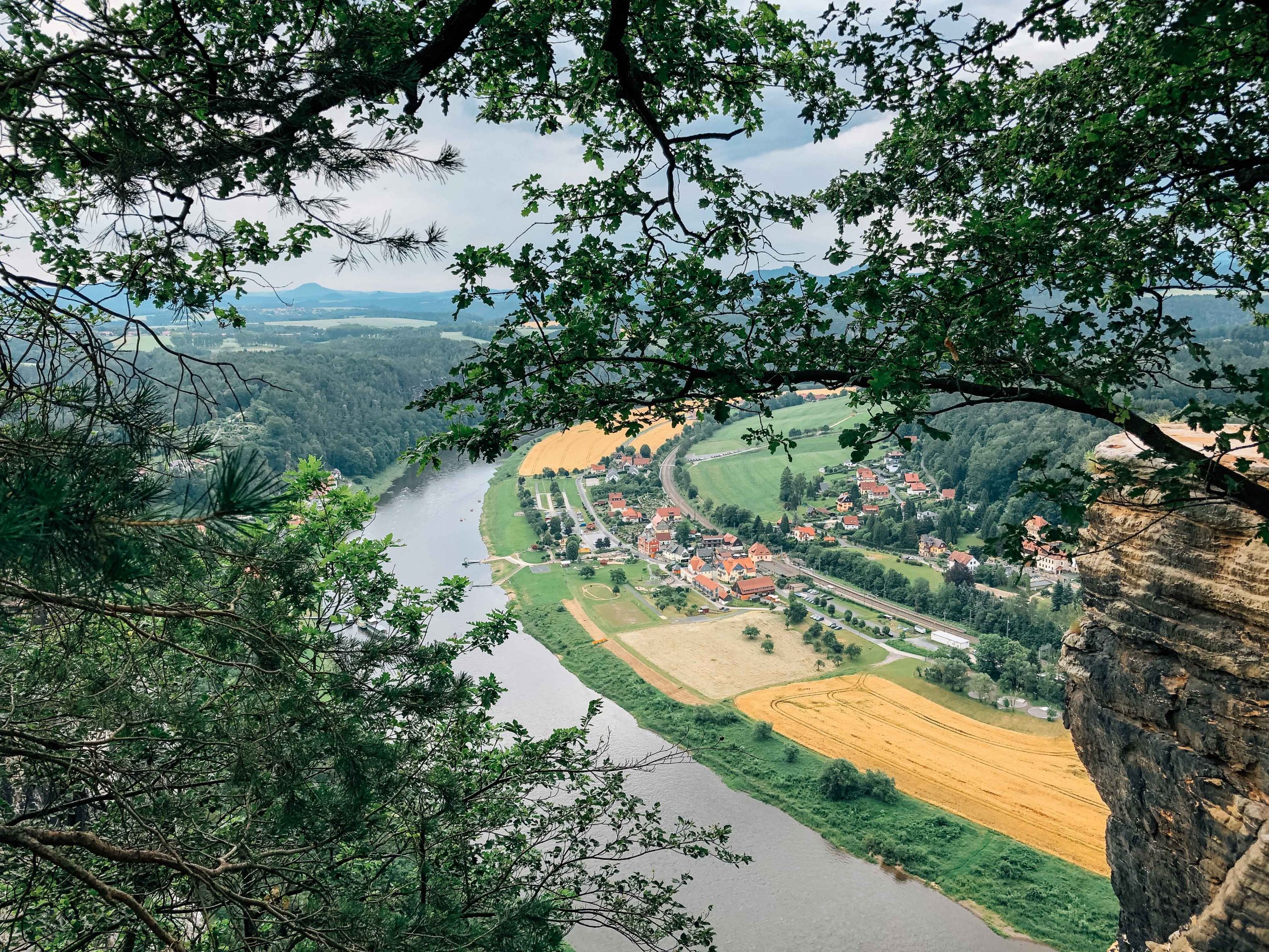 Views of the countryside en route to Bastei Views of the countryside en route to Bastei