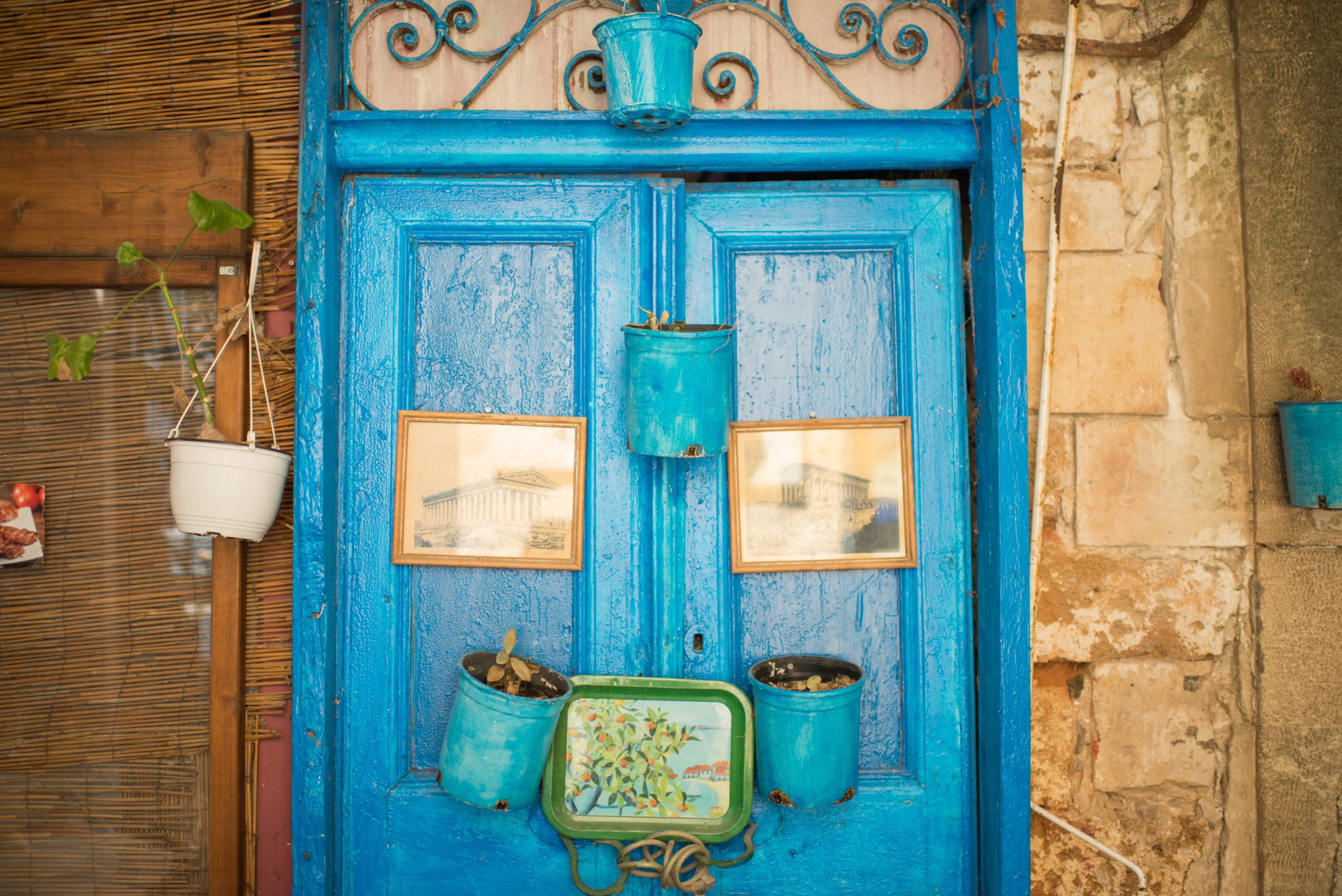 Door in a village in Crete